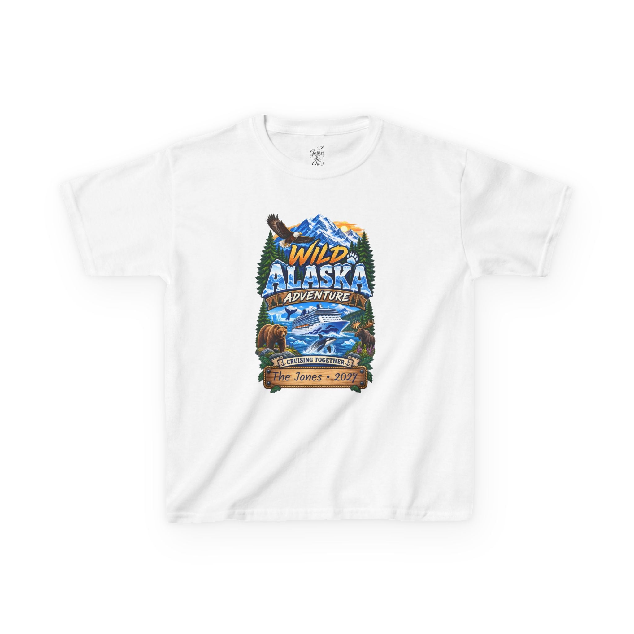 Wild Alaska Kids Cruise Tee