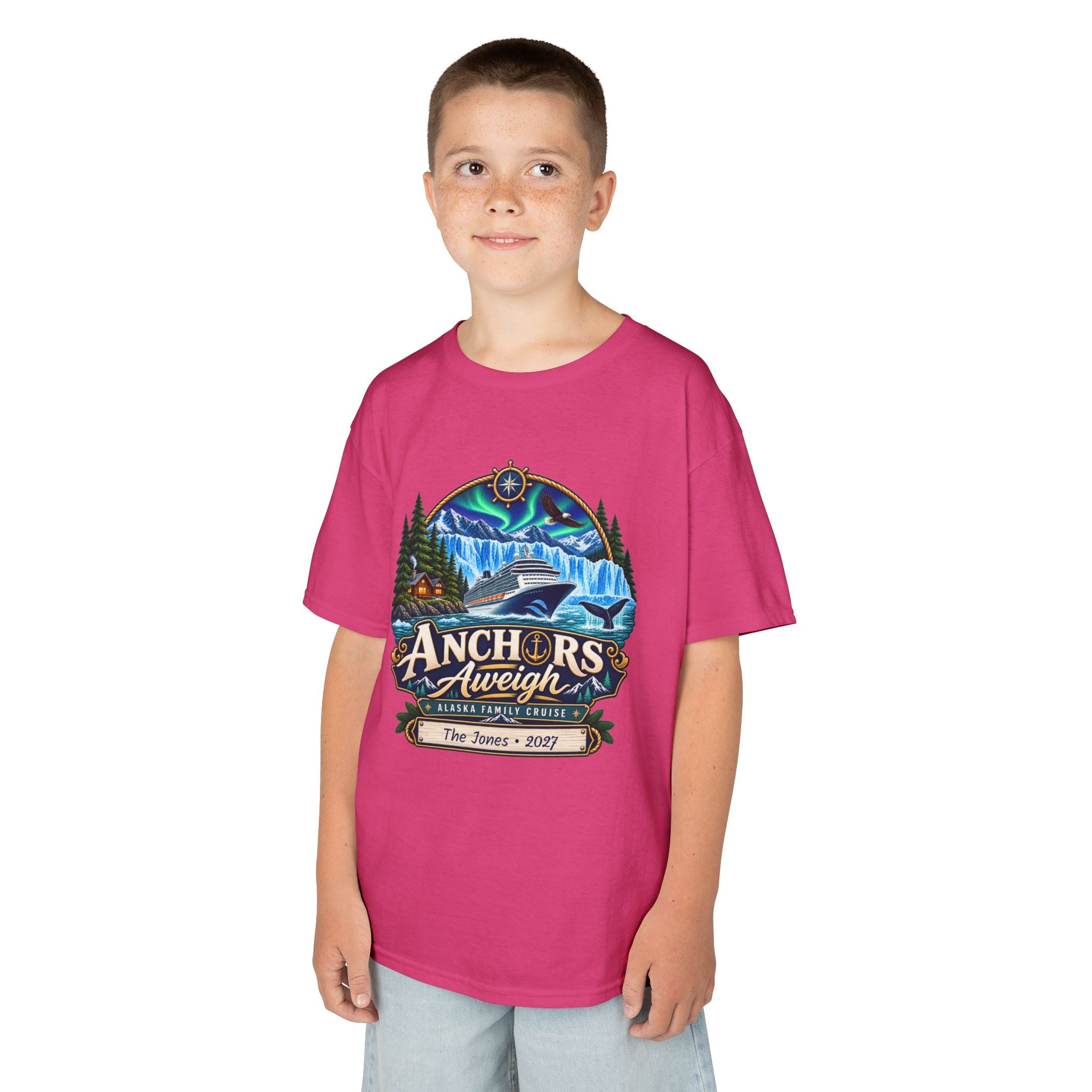 Anchors Aweigh Alaska Kids Cruise Tee
