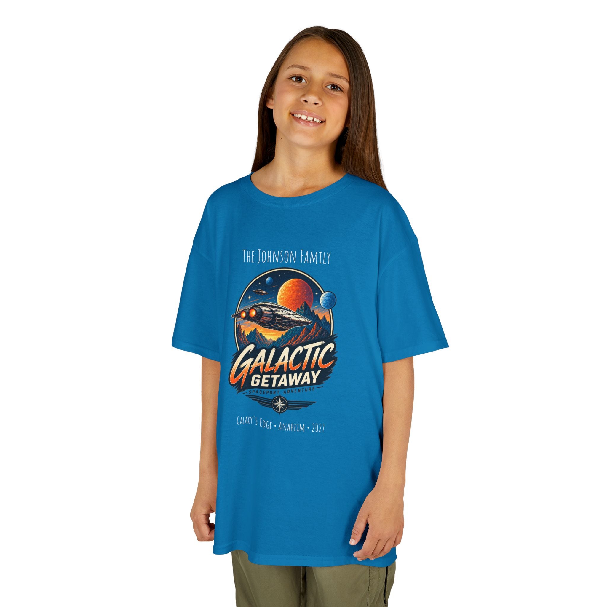 Galactic Getaway Space Adventure Park Kids Tee