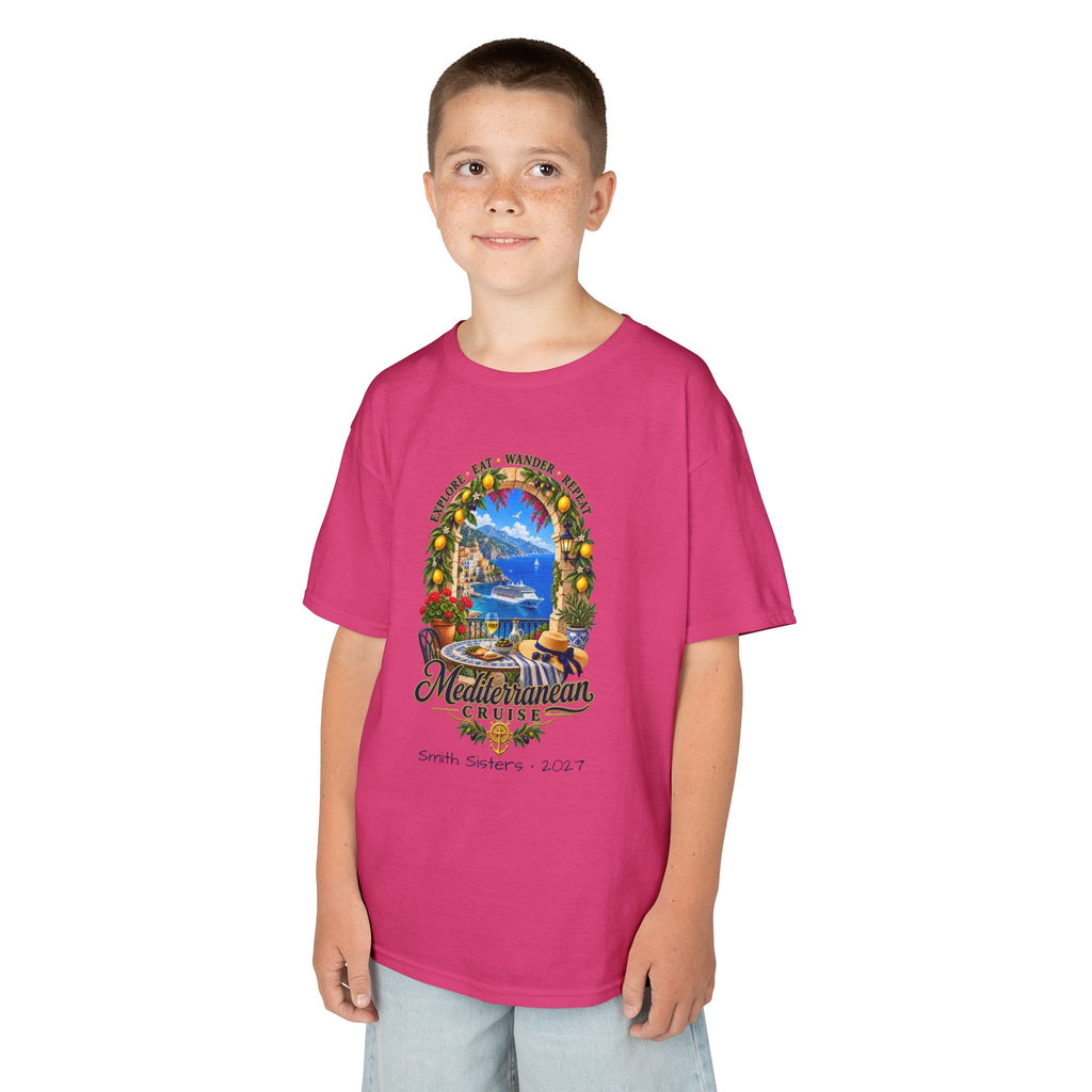 Mediterranean Cruise Explore Kids Tee