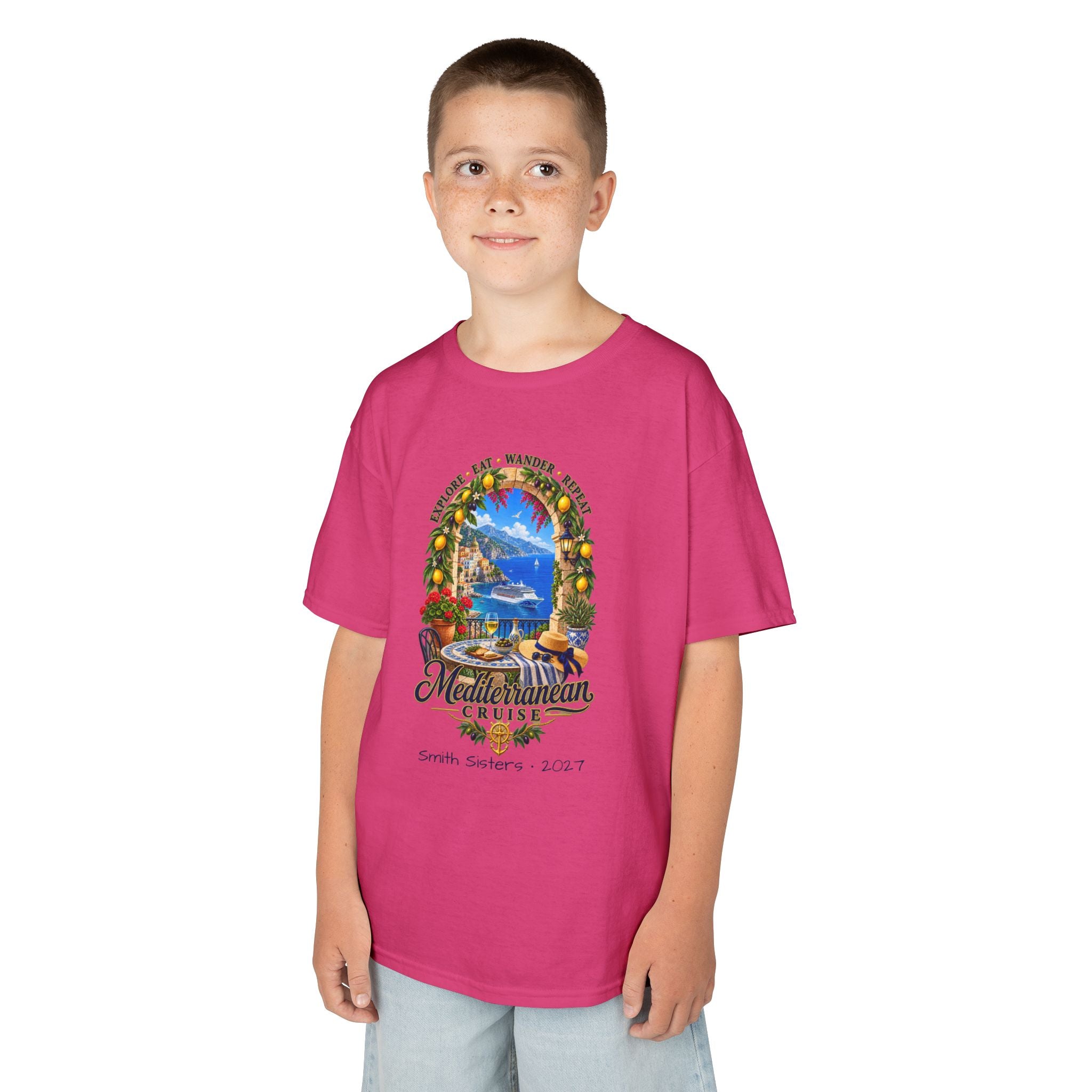 Mediterranean Cruise Explore Kids Tee