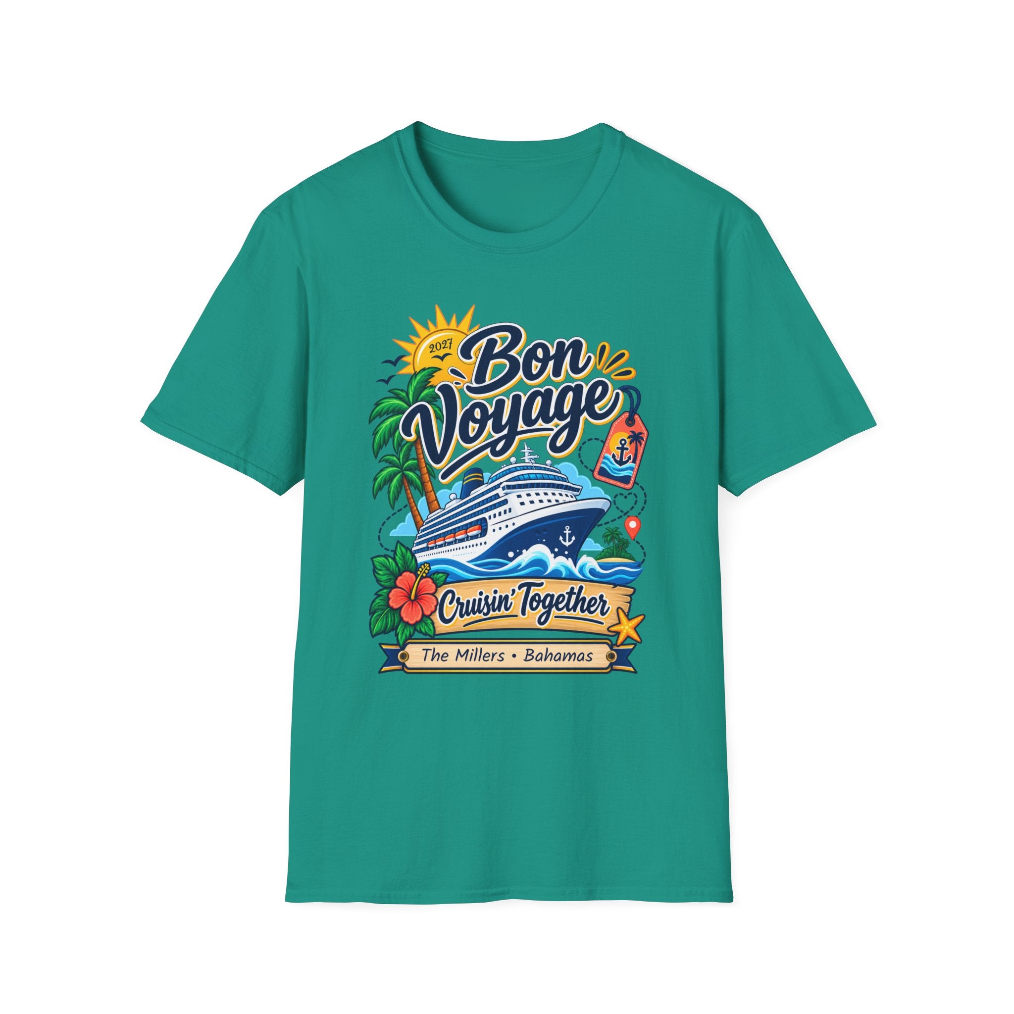 Custom Bon Voyage Cruise Tee