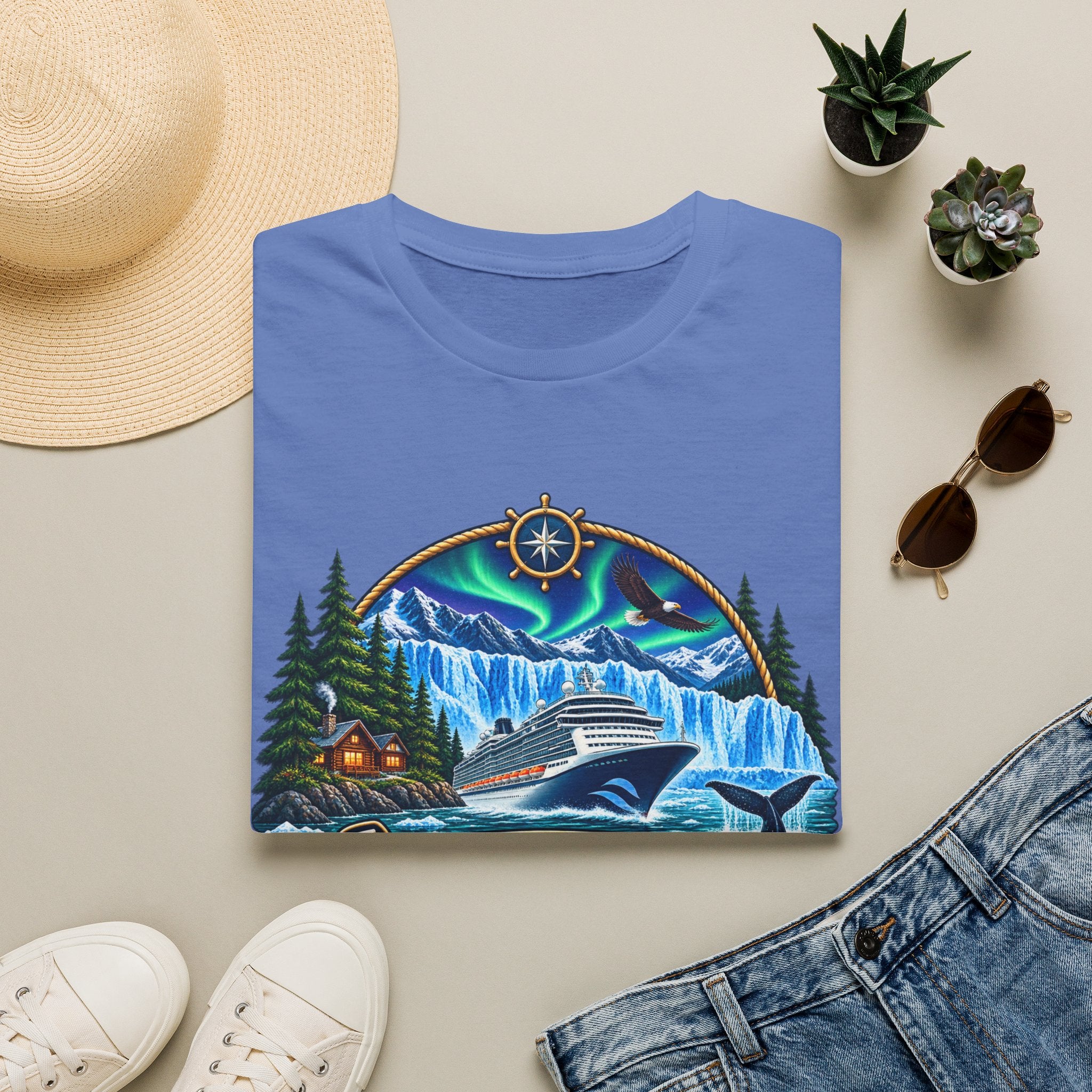 Custom Anchors Aweigh Alaska Cruise Tee