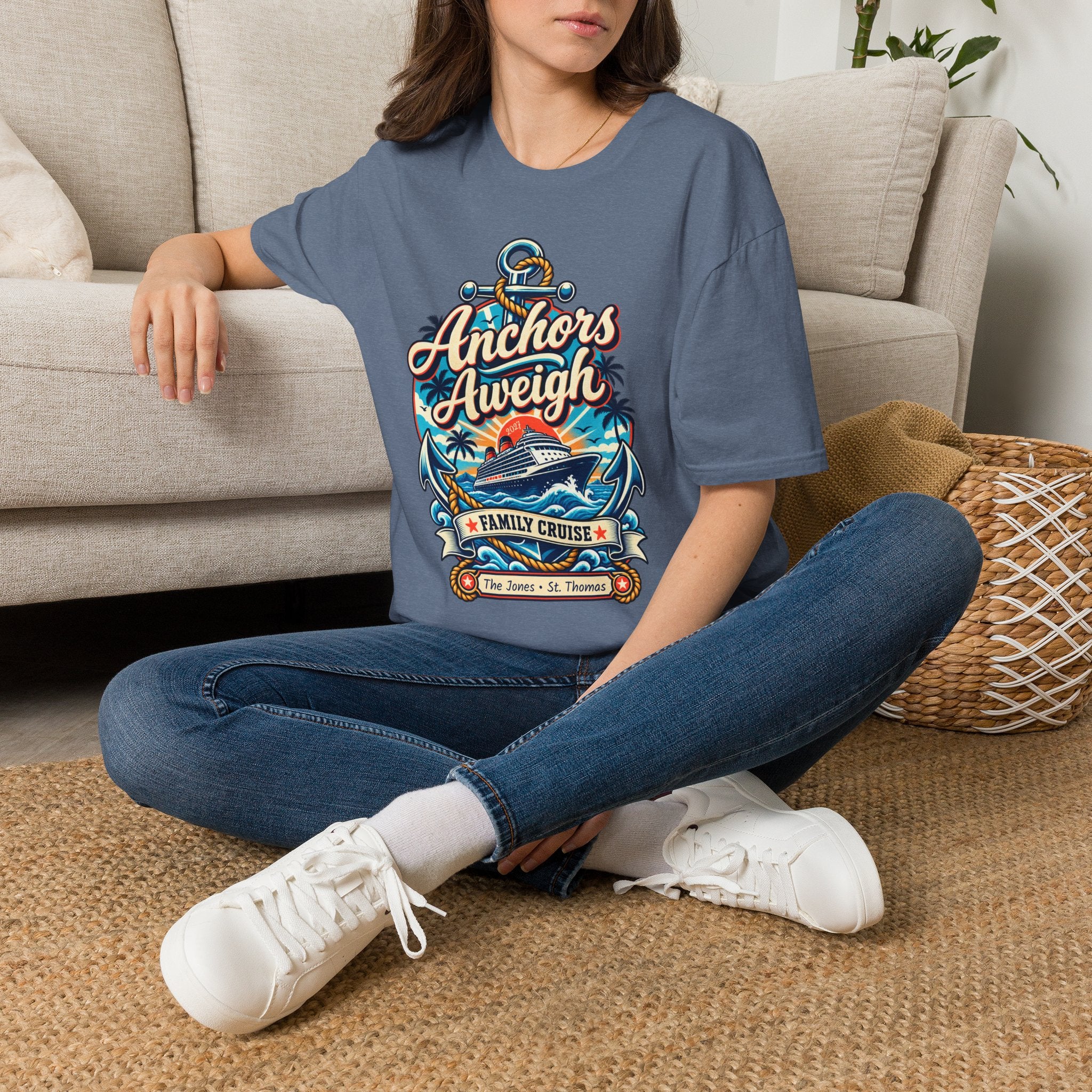 Custom Anchors Aweigh Cruise Tee