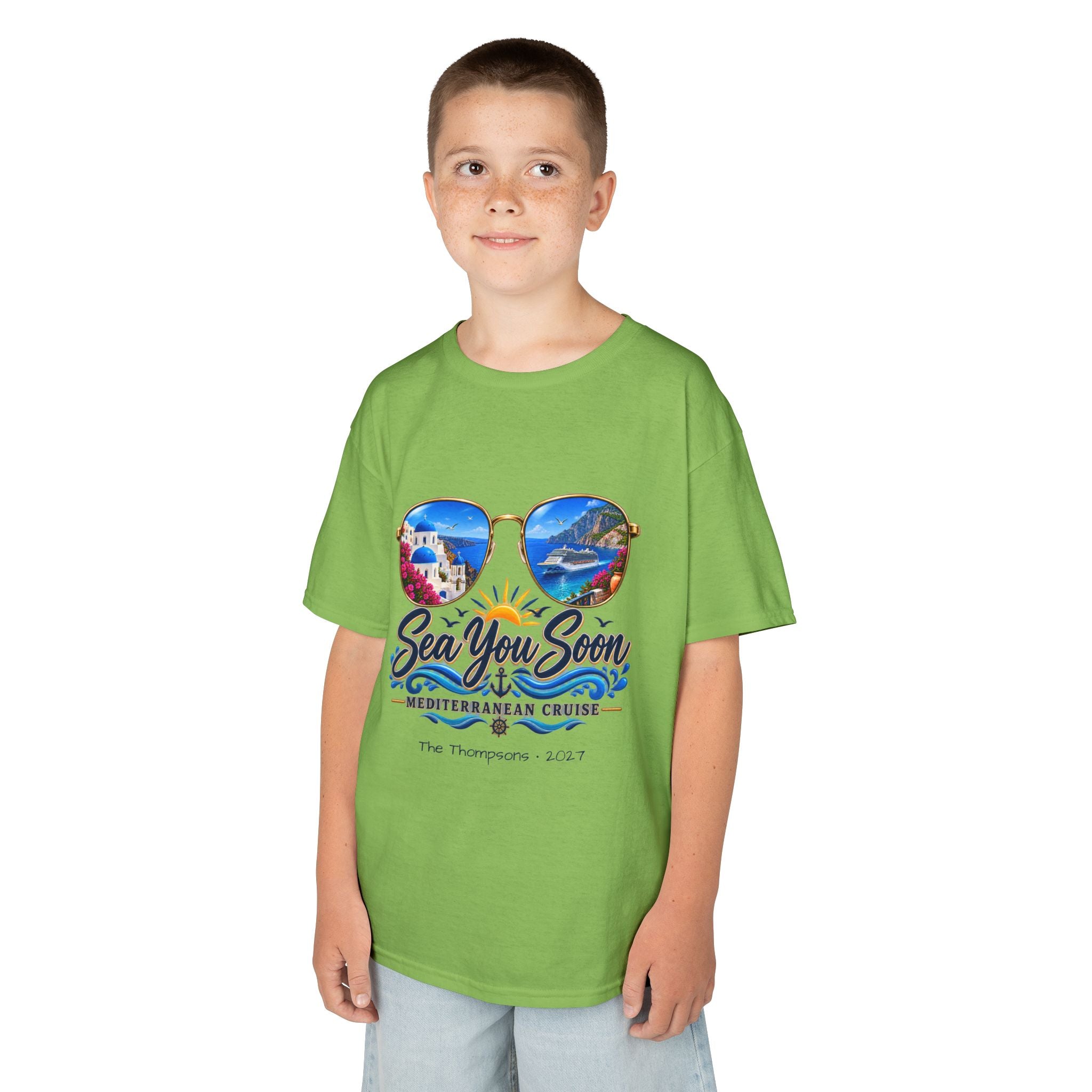 Mediterranean Cruise Sea You Soon Kids Tee