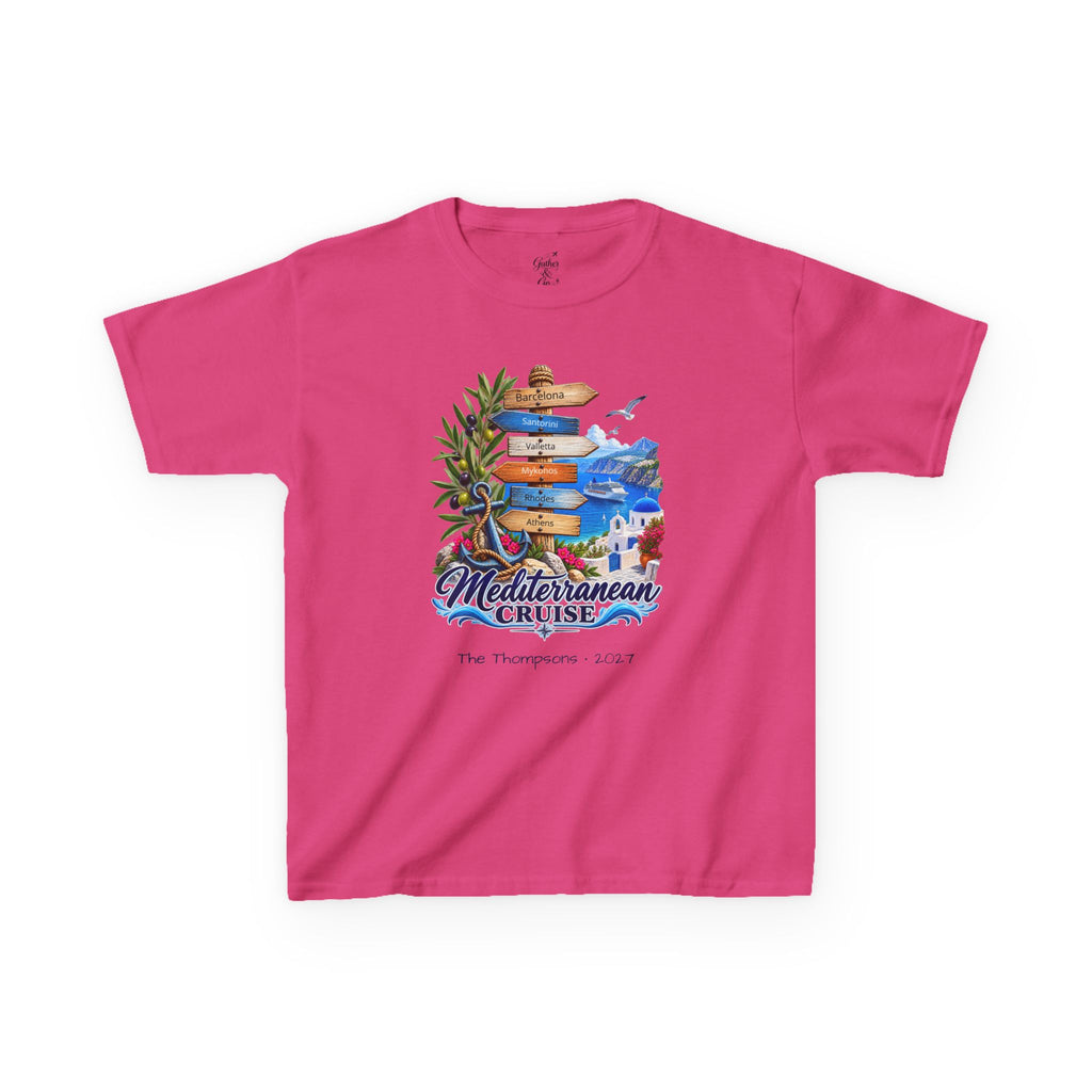 Mediterranean Cruise Ports of Call Kids Tee
