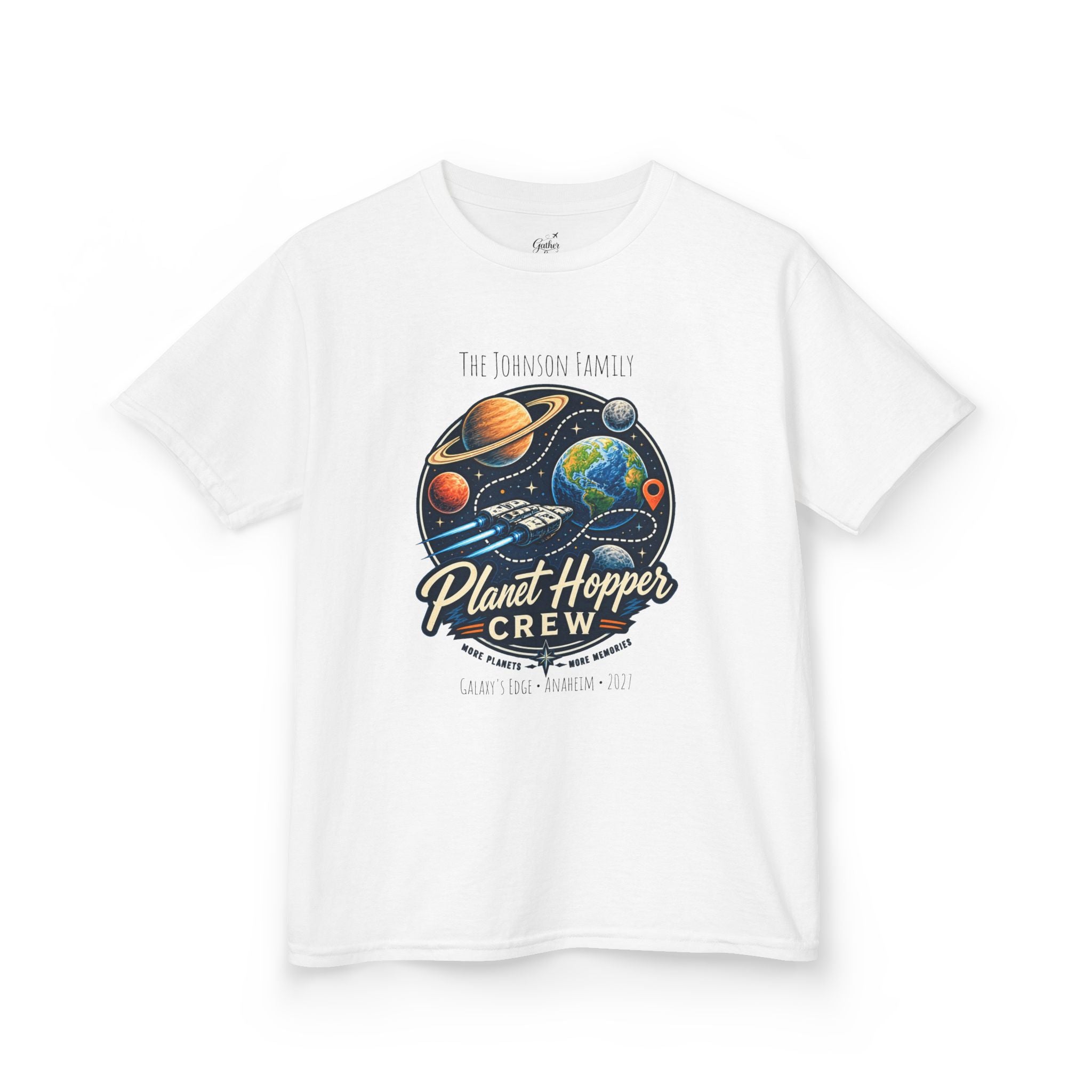 Planet Hopper Crew Space Adventure Park Kids Tee