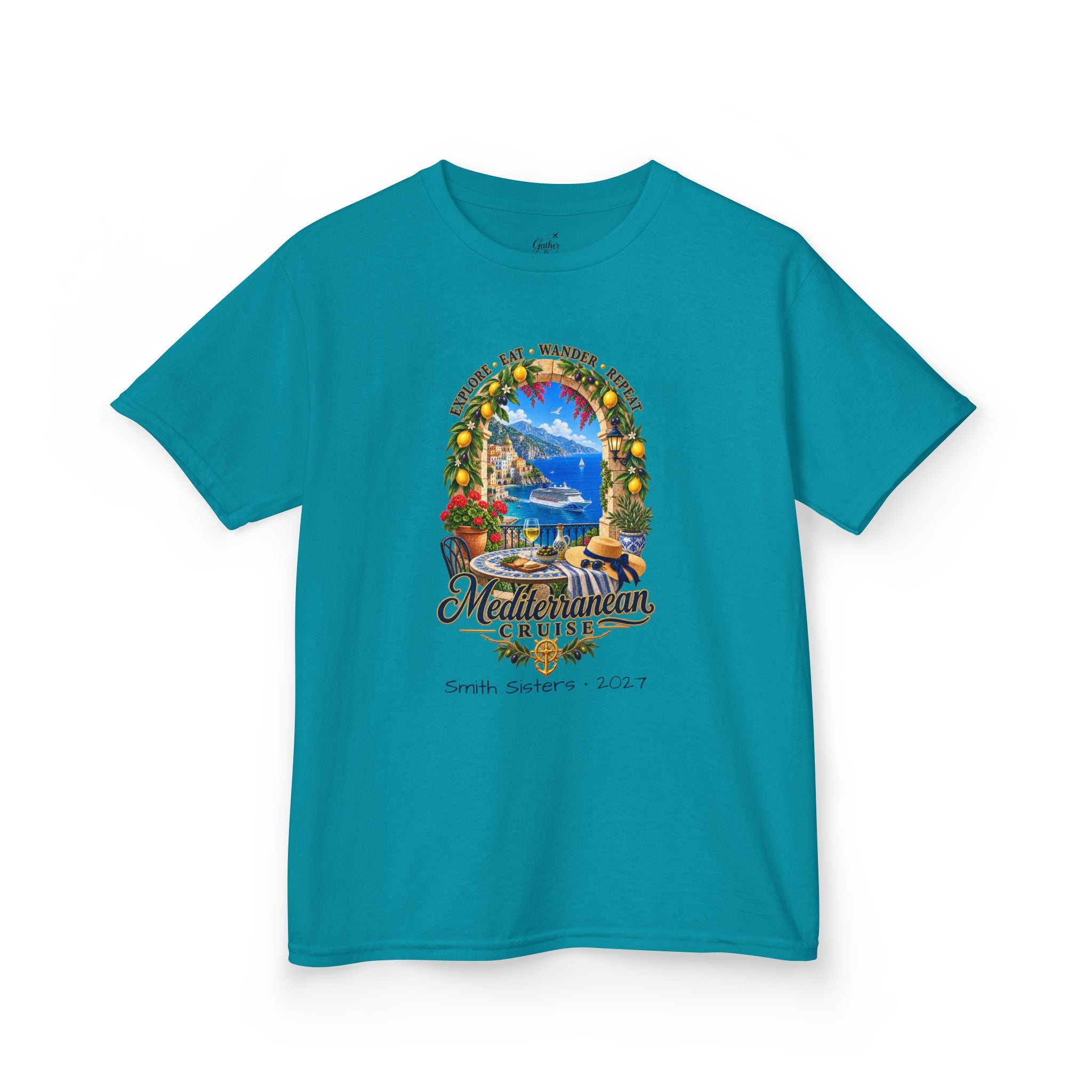 Mediterranean Cruise Explore Kids Tee