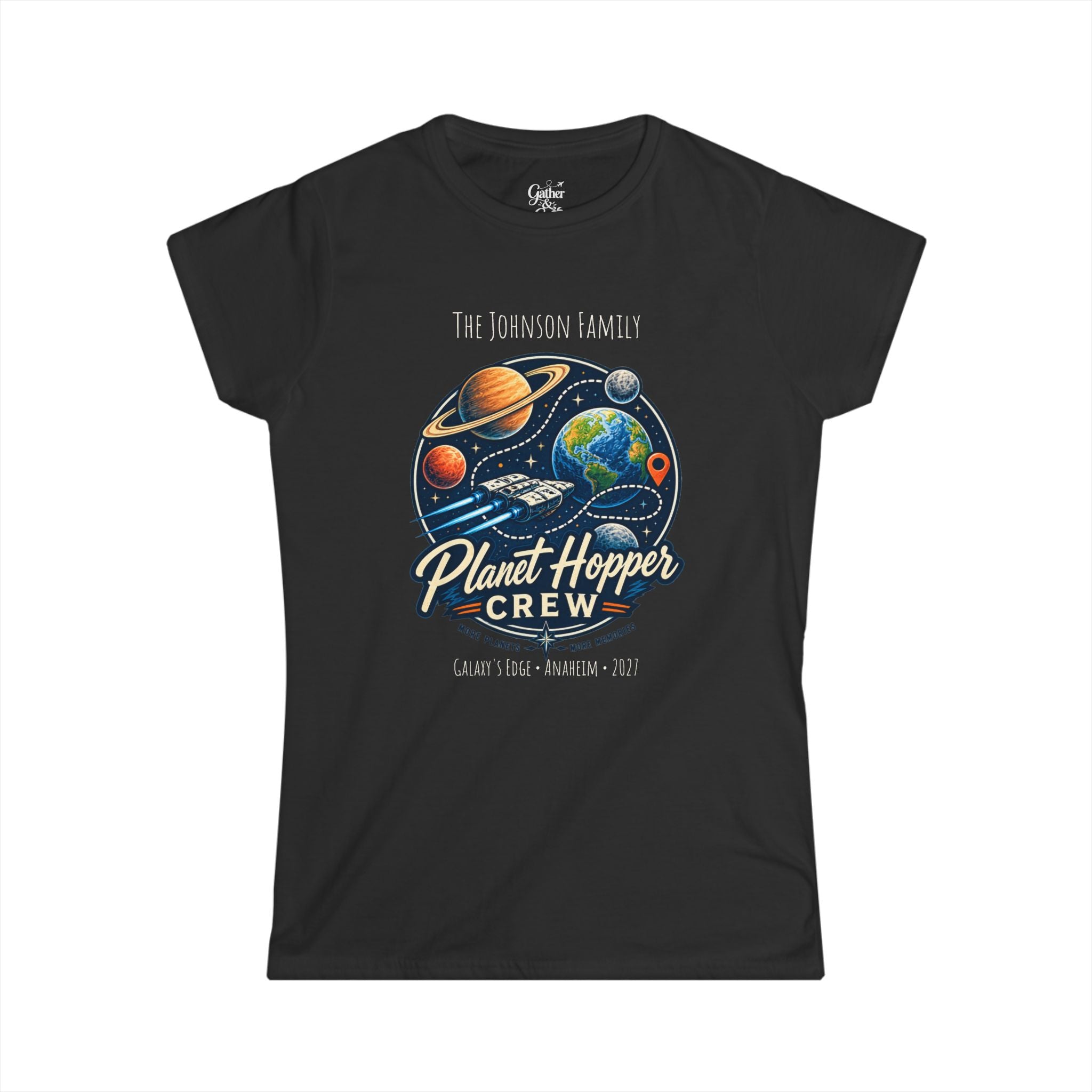 Planet Hopper Crew Space Adventure Park Ladies Tee