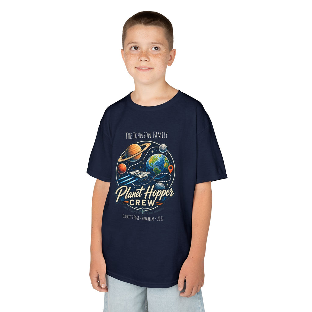 Planet Hopper Crew Space Adventure Park Kids Tee