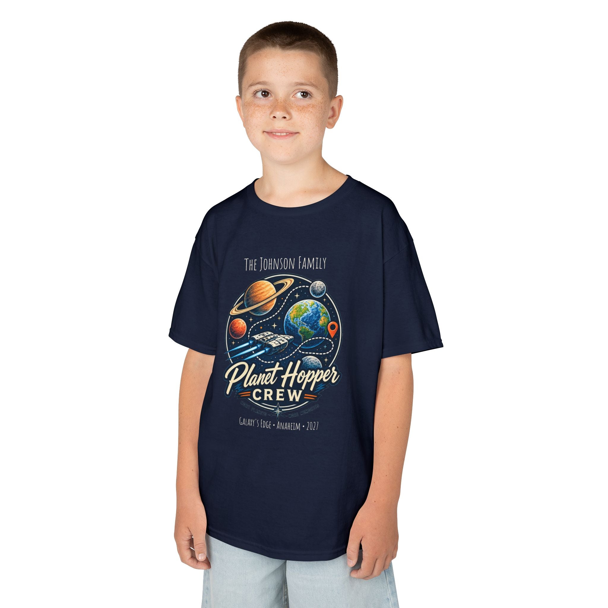 Planet Hopper Crew Space Adventure Park Kids Tee