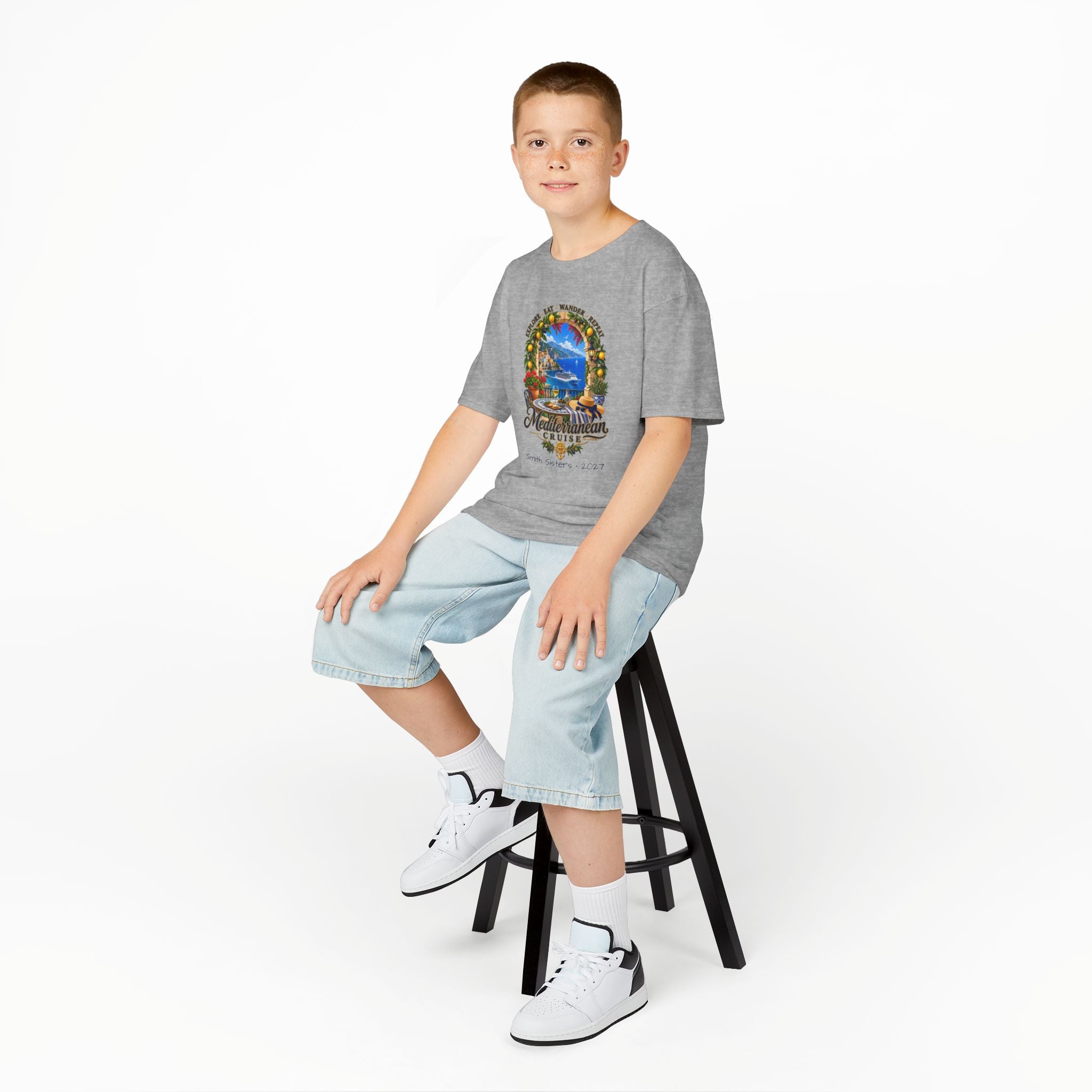 Mediterranean Cruise Explore Kids Tee