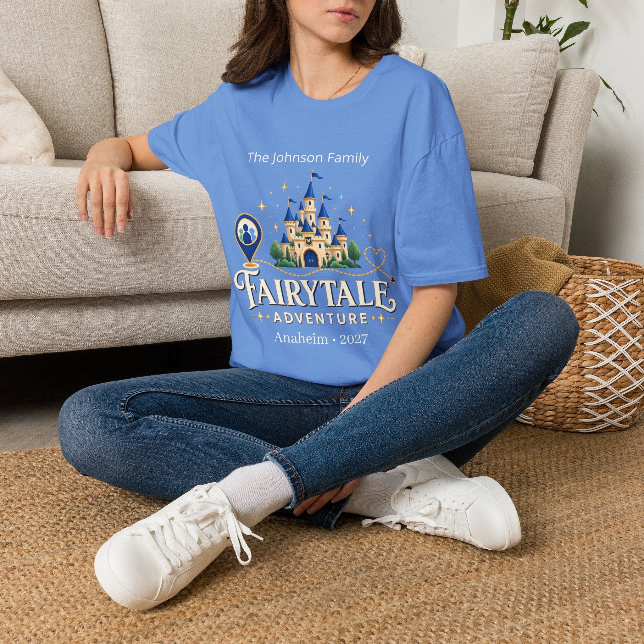 Custom Fairytale Adventure Tee (blue)