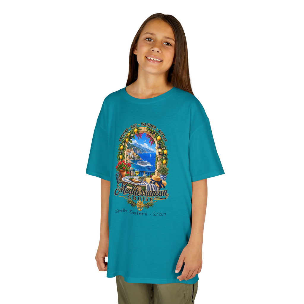Mediterranean Cruise Explore Kids Tee