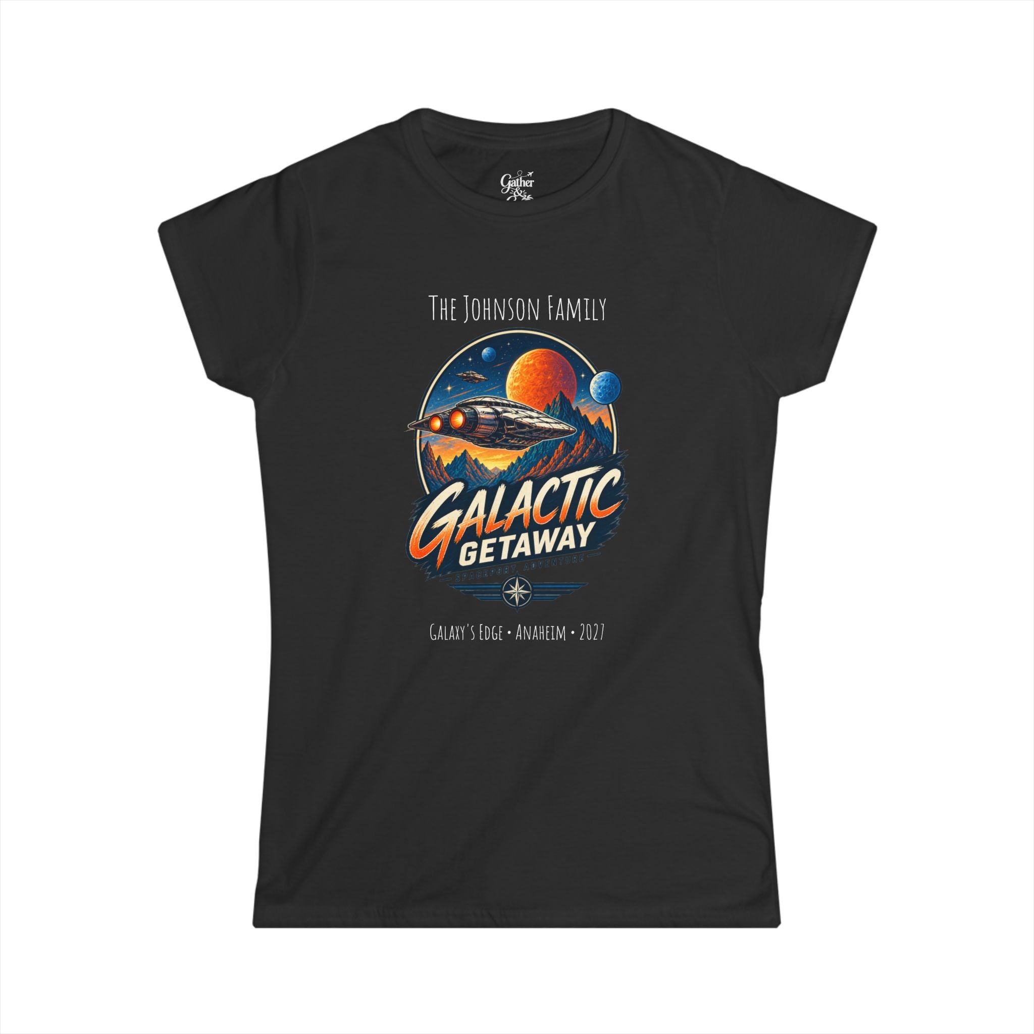 Galactic Getaway Space Adventure Park Ladies Tee