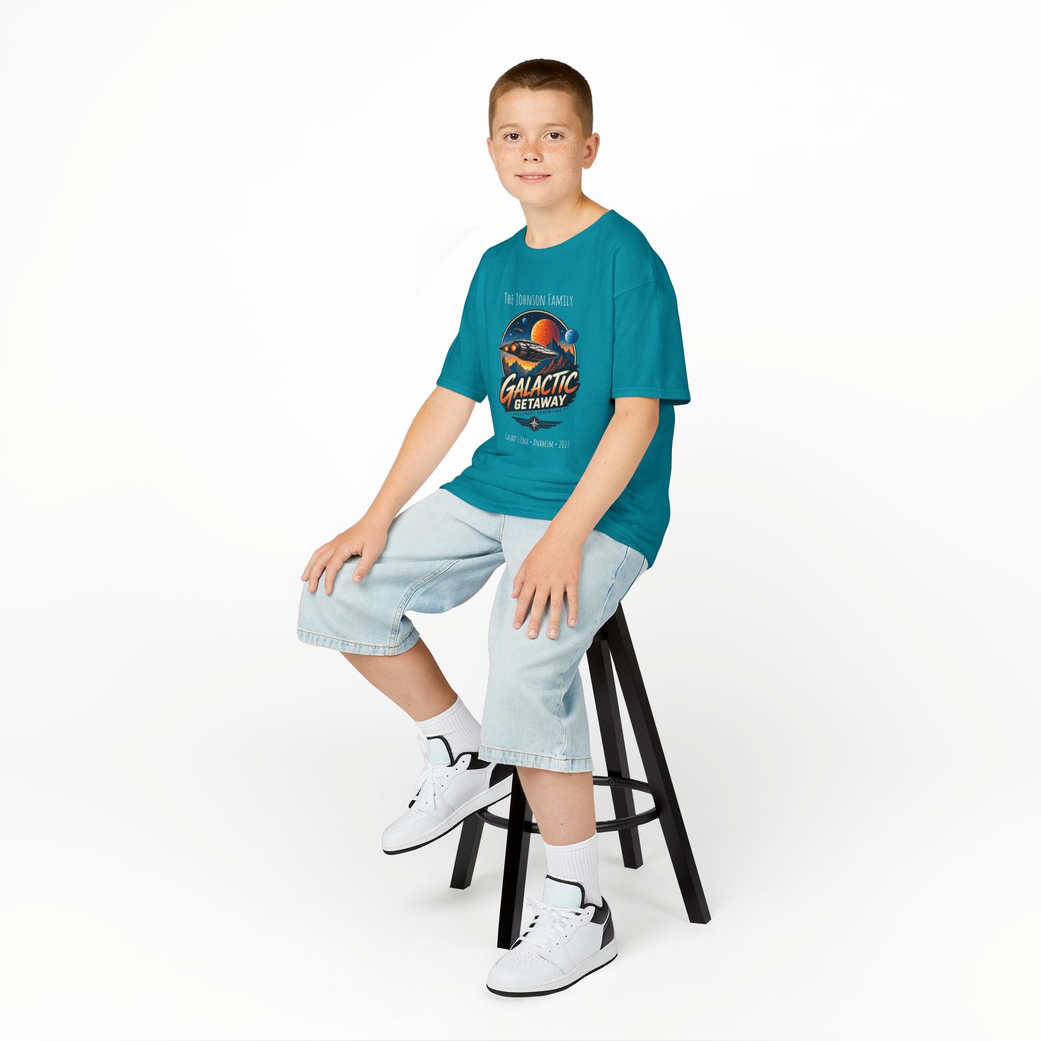 Galactic Getaway Space Adventure Park Kids Tee
