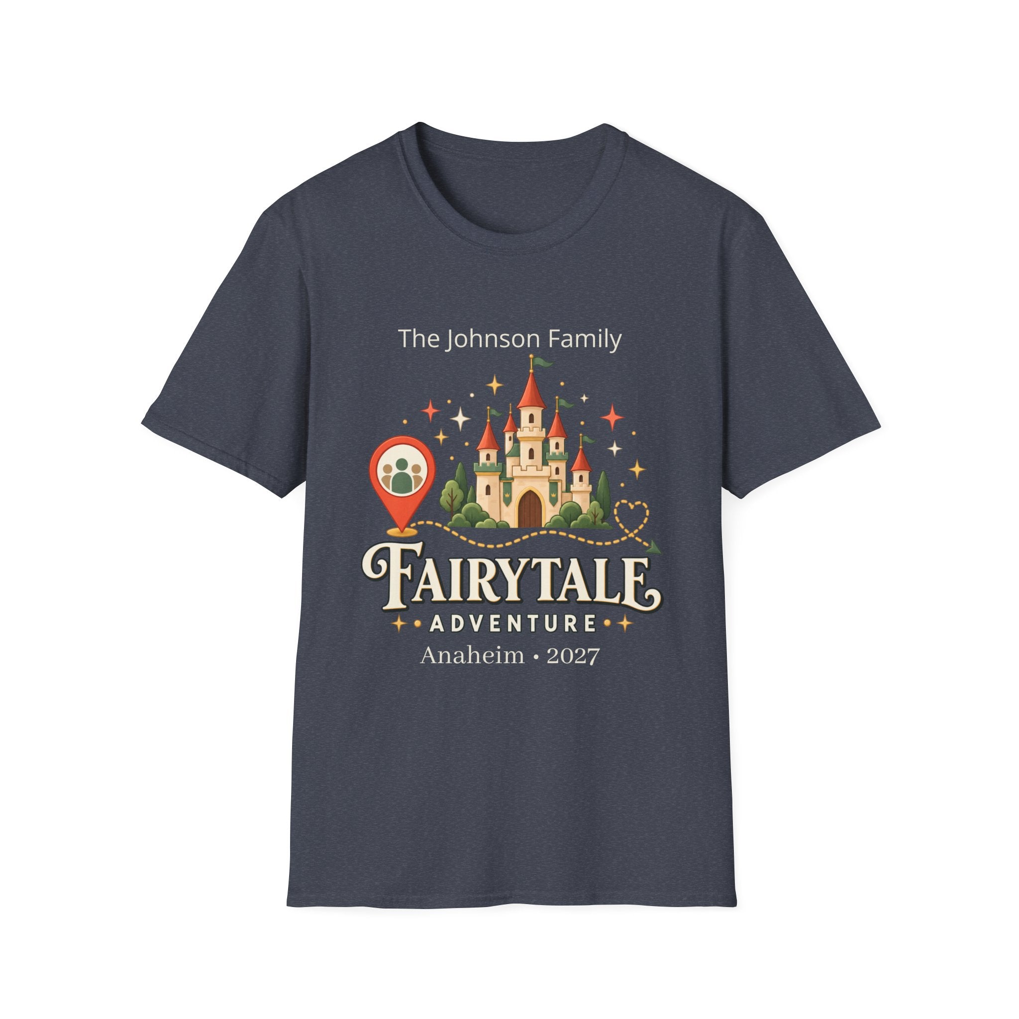 Custom Fairytale Adventure Tee (coral)
