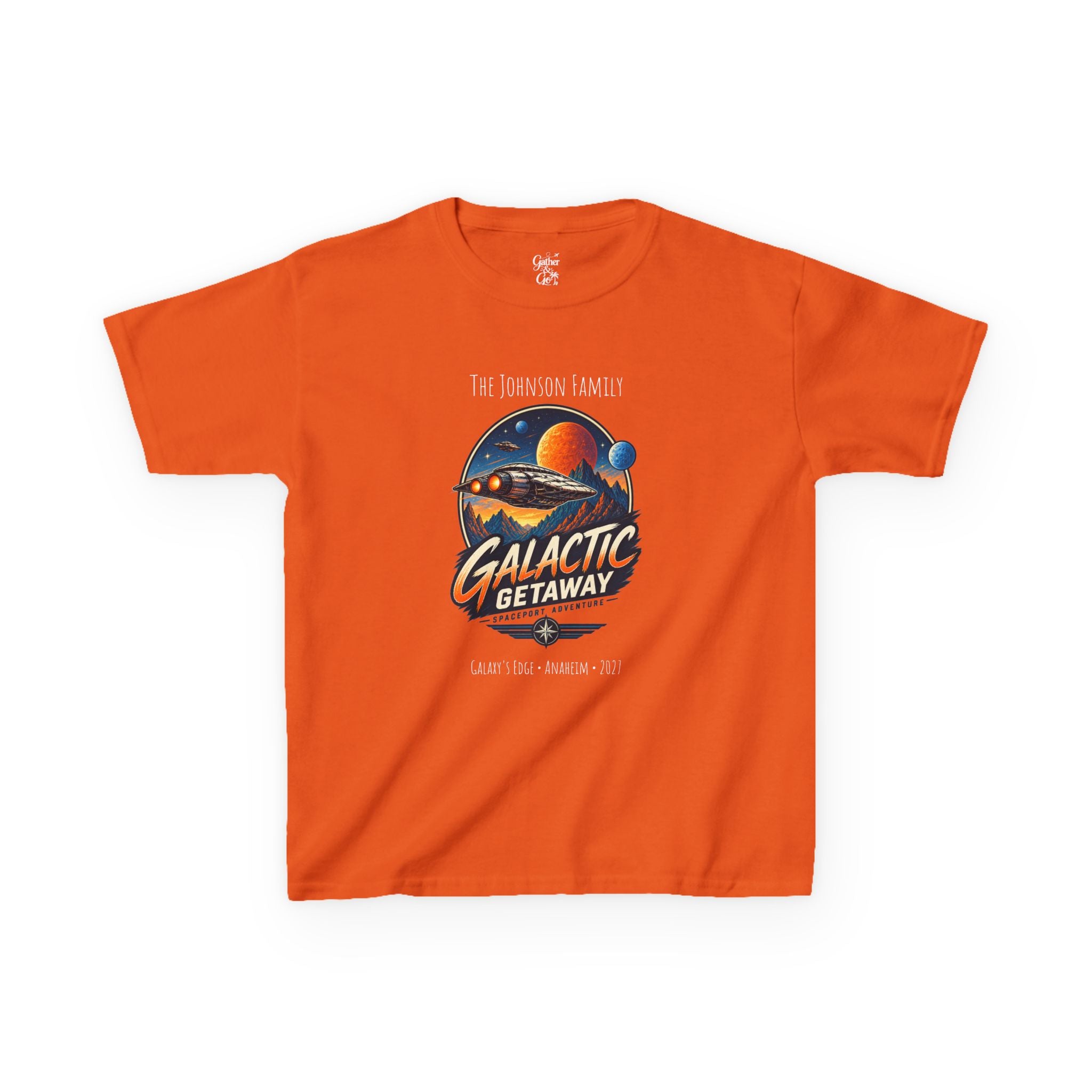 Galactic Getaway Space Adventure Park Kids Tee