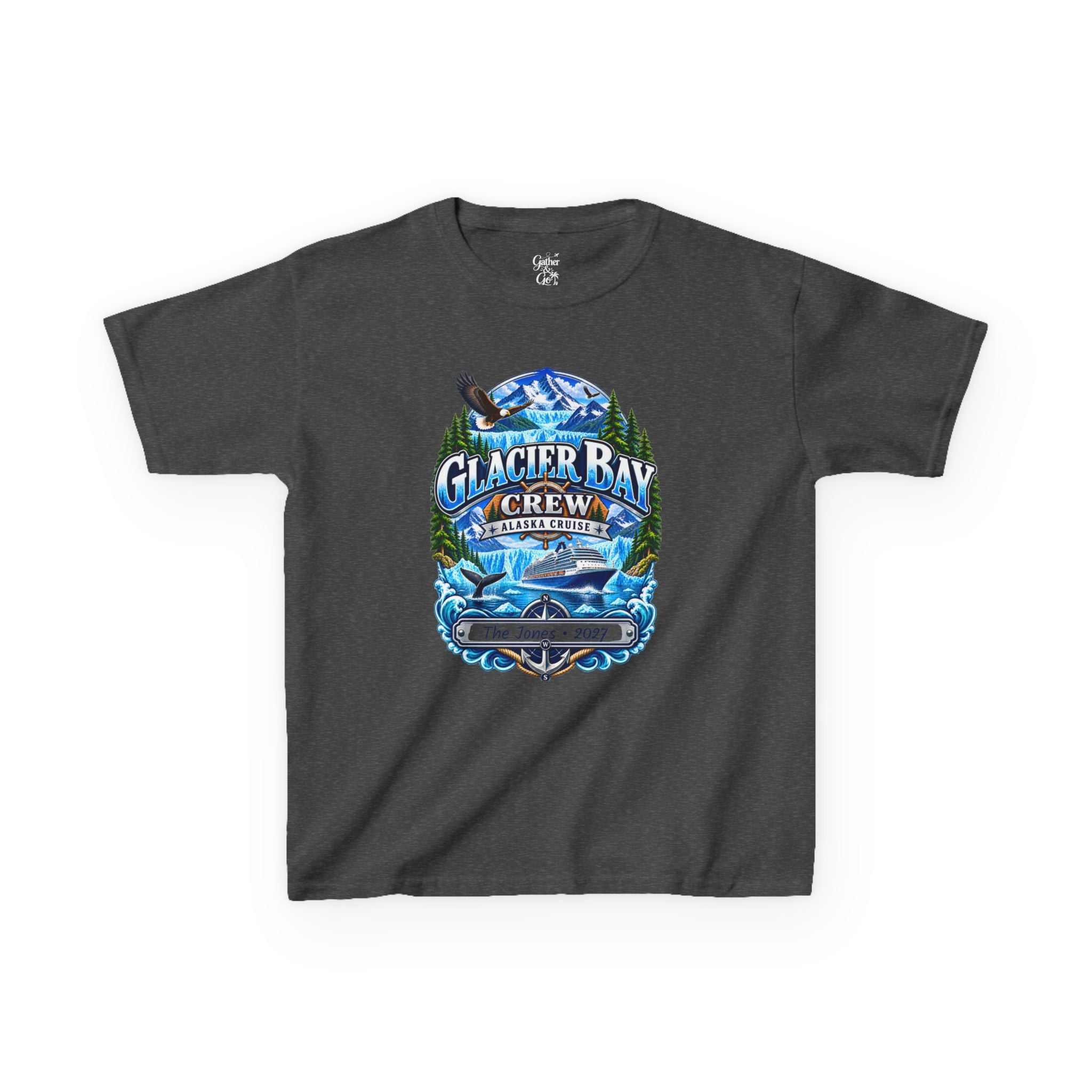 Glacier Bay Alaska Kids Cruise Tee