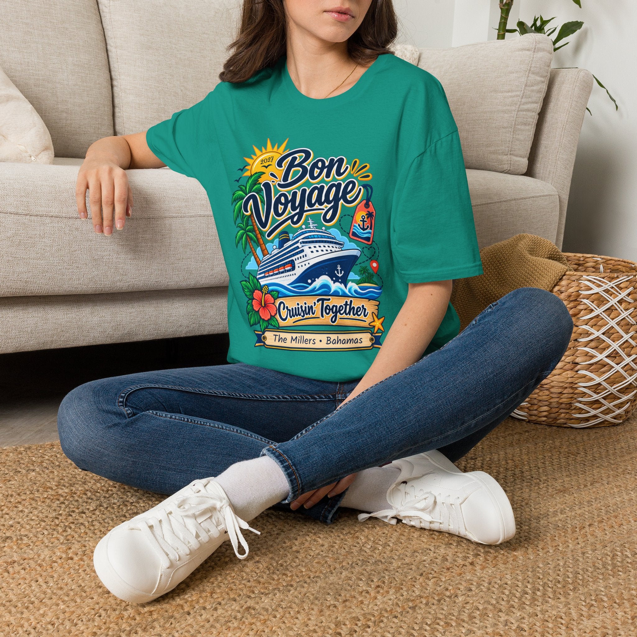 Custom Bon Voyage Cruise Tee