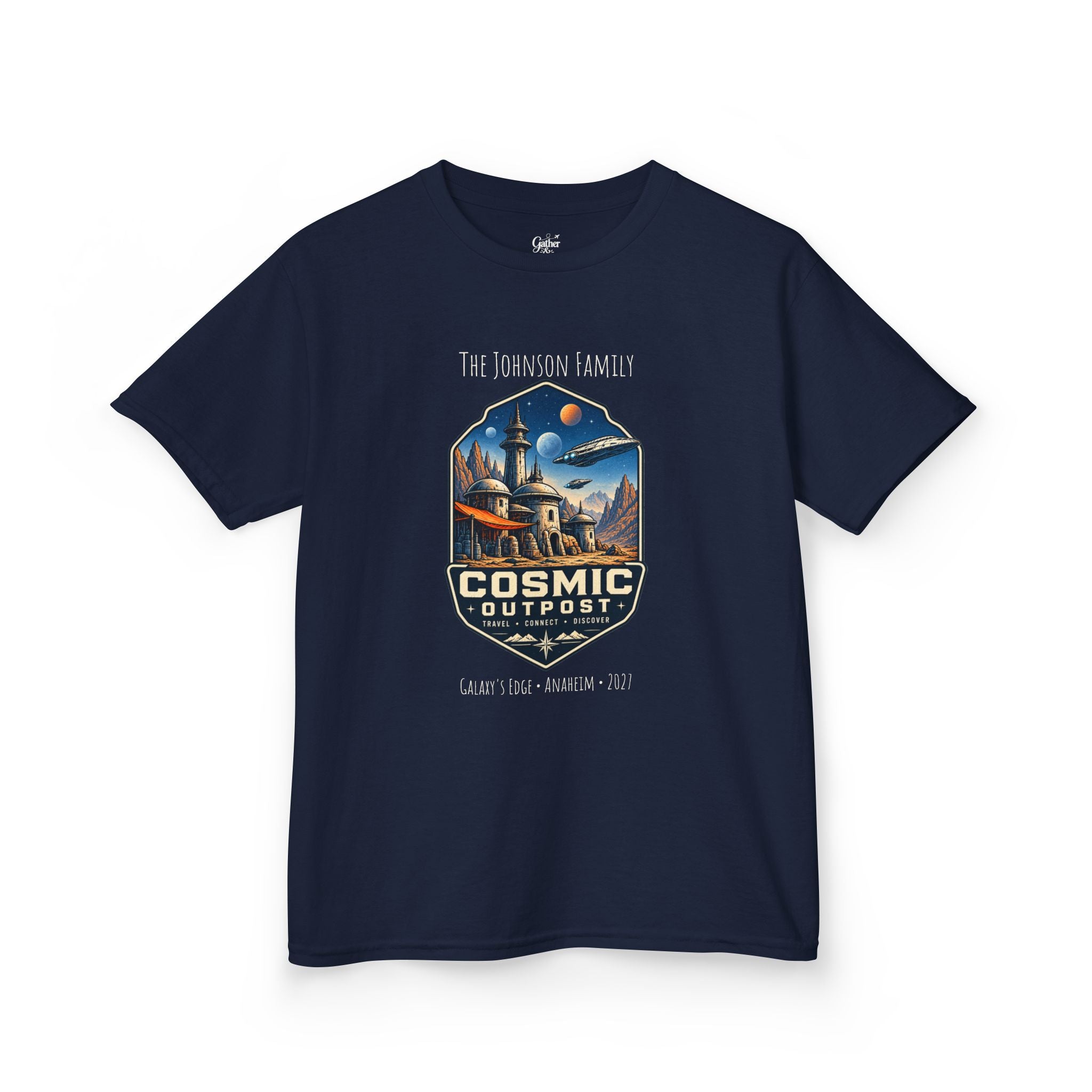 Cosmic Outpost Space Adventure Park Kids Tee