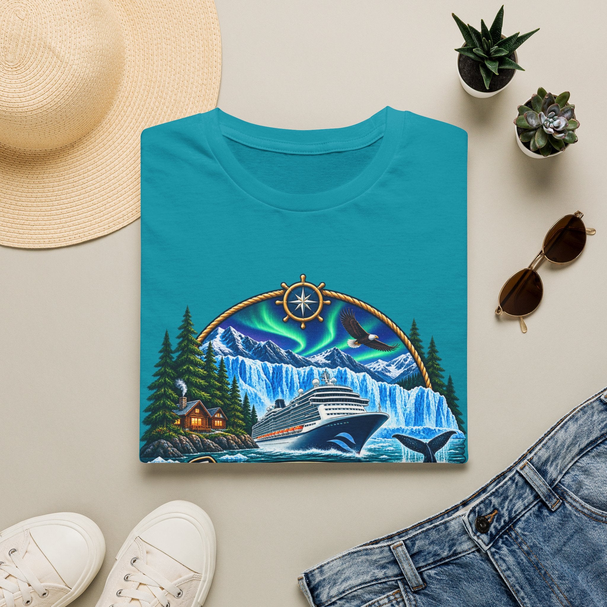 Custom Anchors Aweigh Alaska Cruise Tee