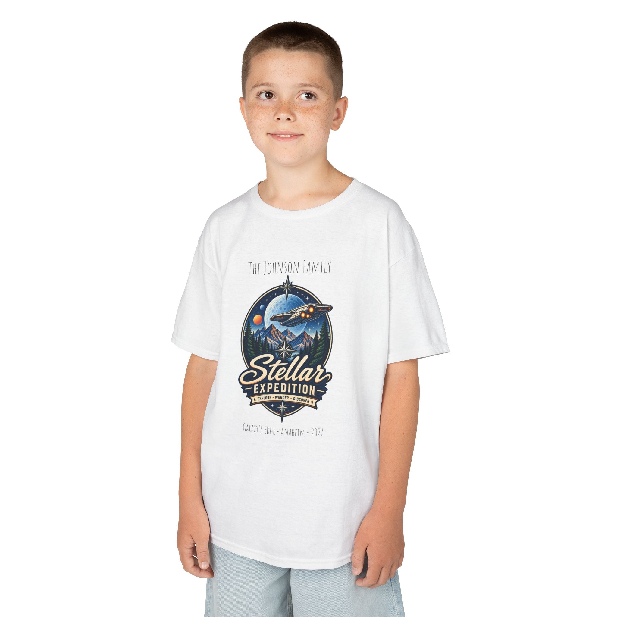 Stellar Expedition Space Adventure Park Kids Tee