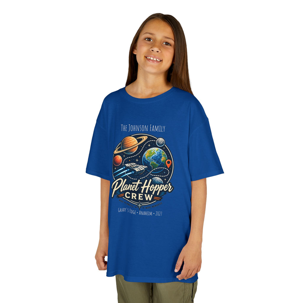 Planet Hopper Crew Space Adventure Park Kids Tee