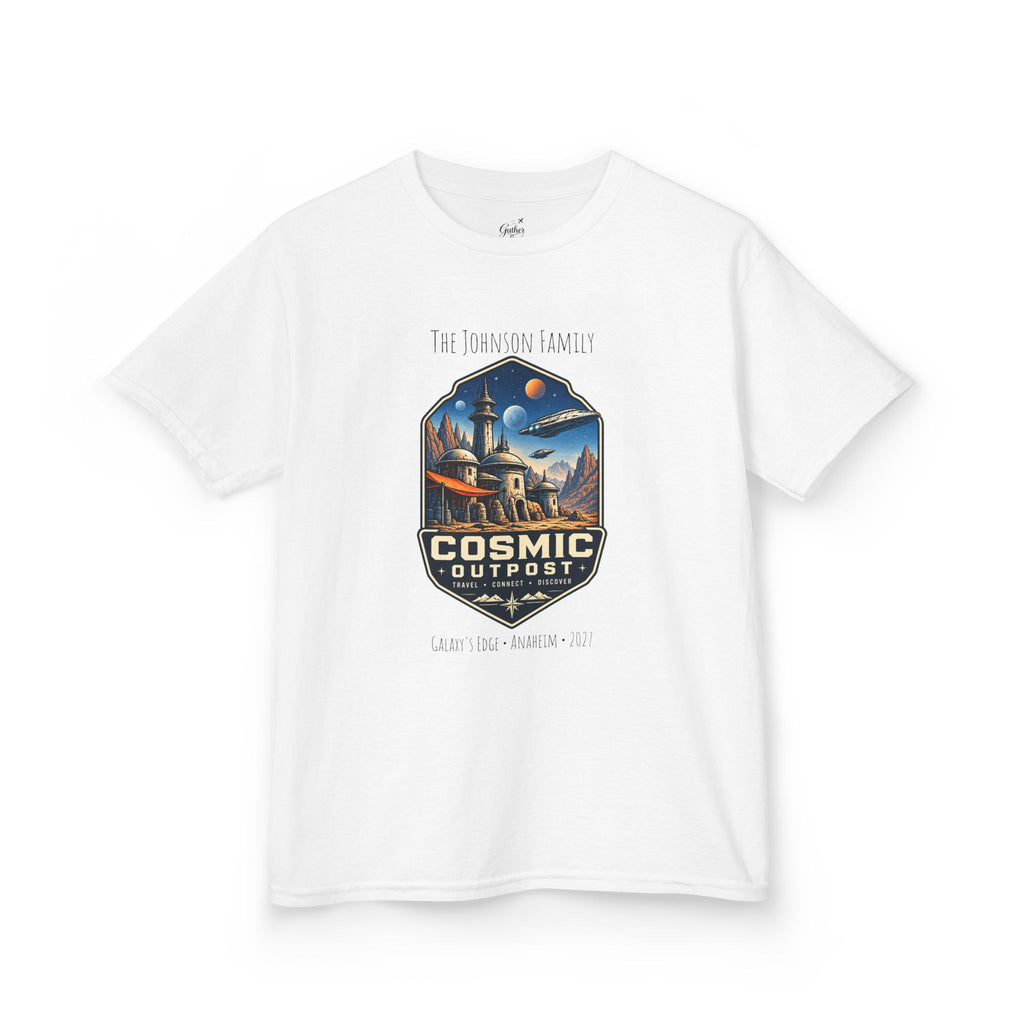 Cosmic Outpost Space Adventure Park Kids Tee