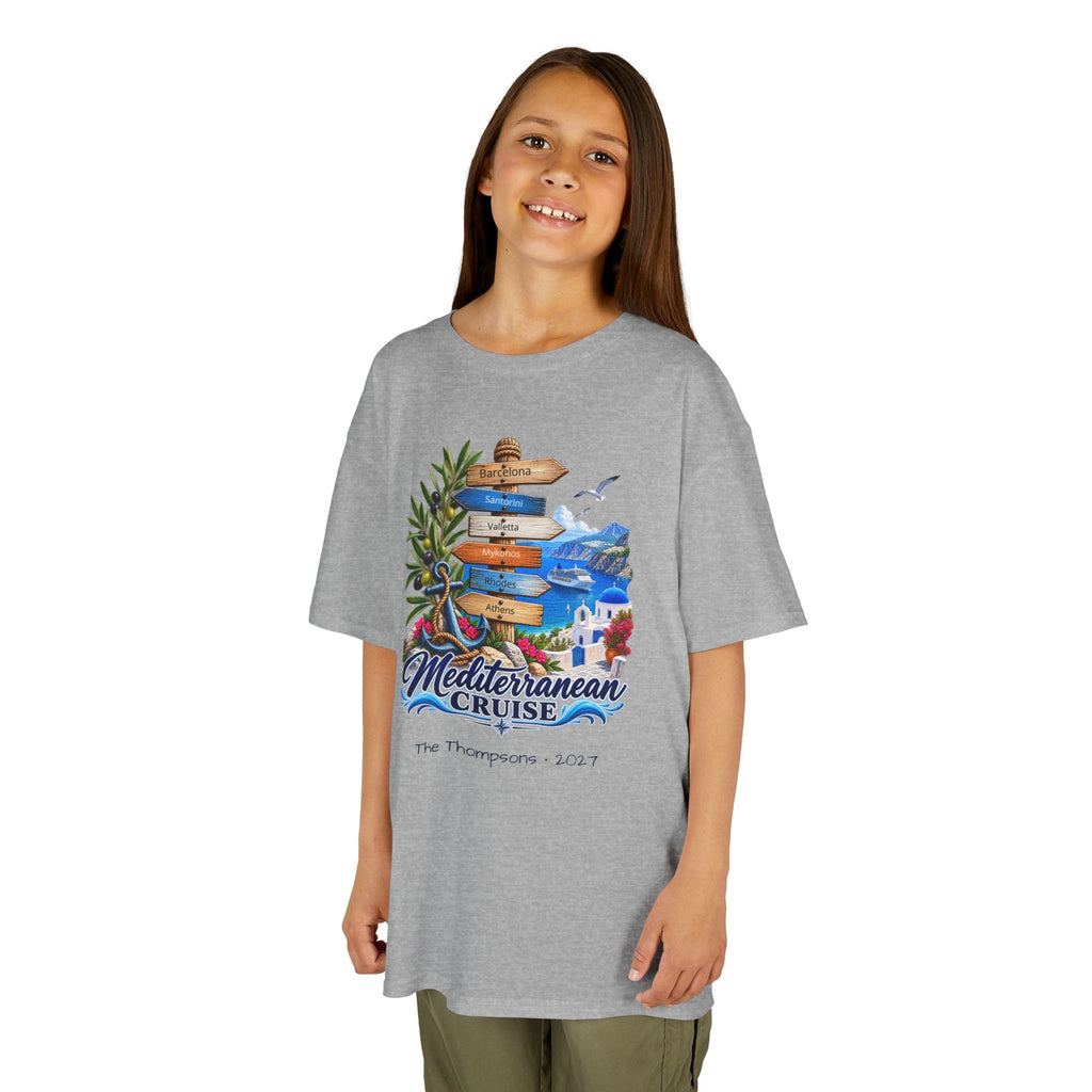 Mediterranean Cruise Ports of Call Kids Tee