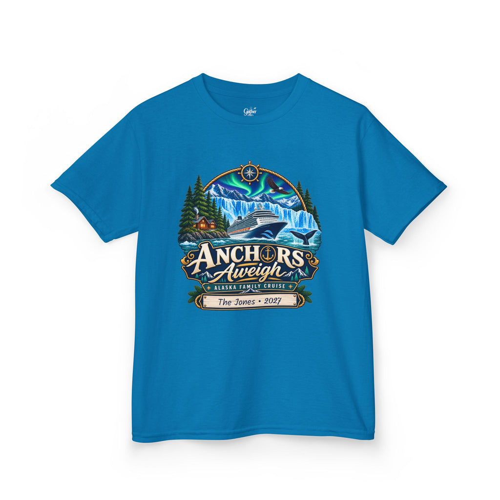 Anchors Aweigh Alaska Kids Cruise Tee