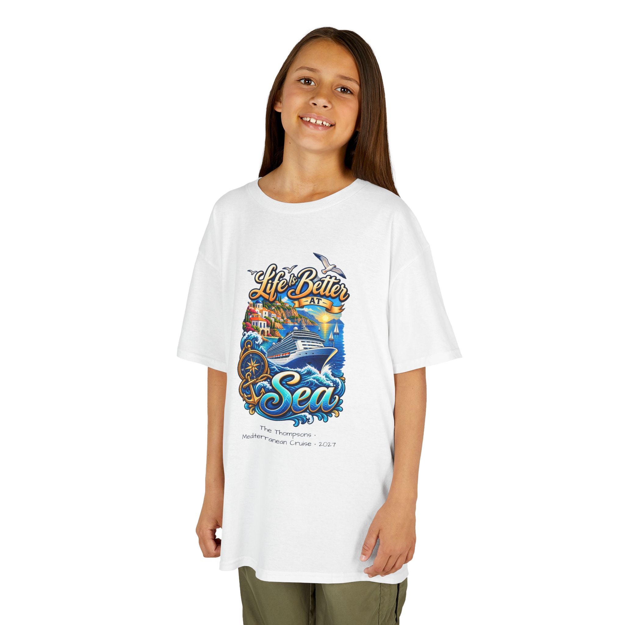 Mediterranean Cruise Life is Better at Sea Kids Tee
