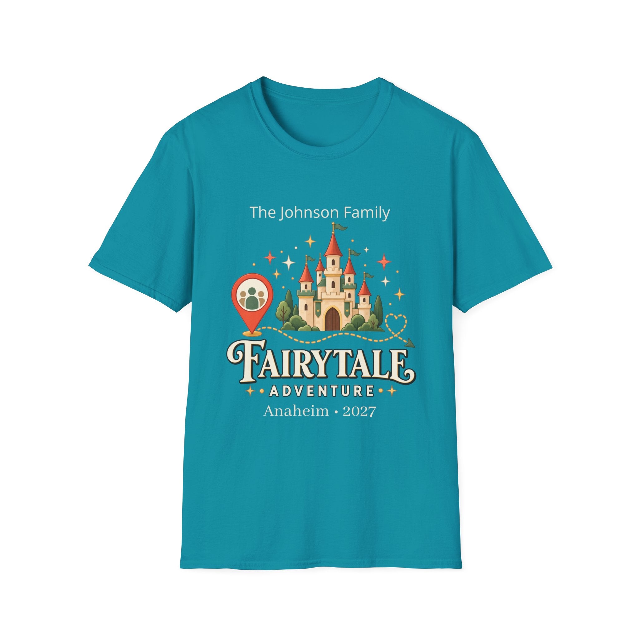 Custom Fairytale Adventure Tee (coral)