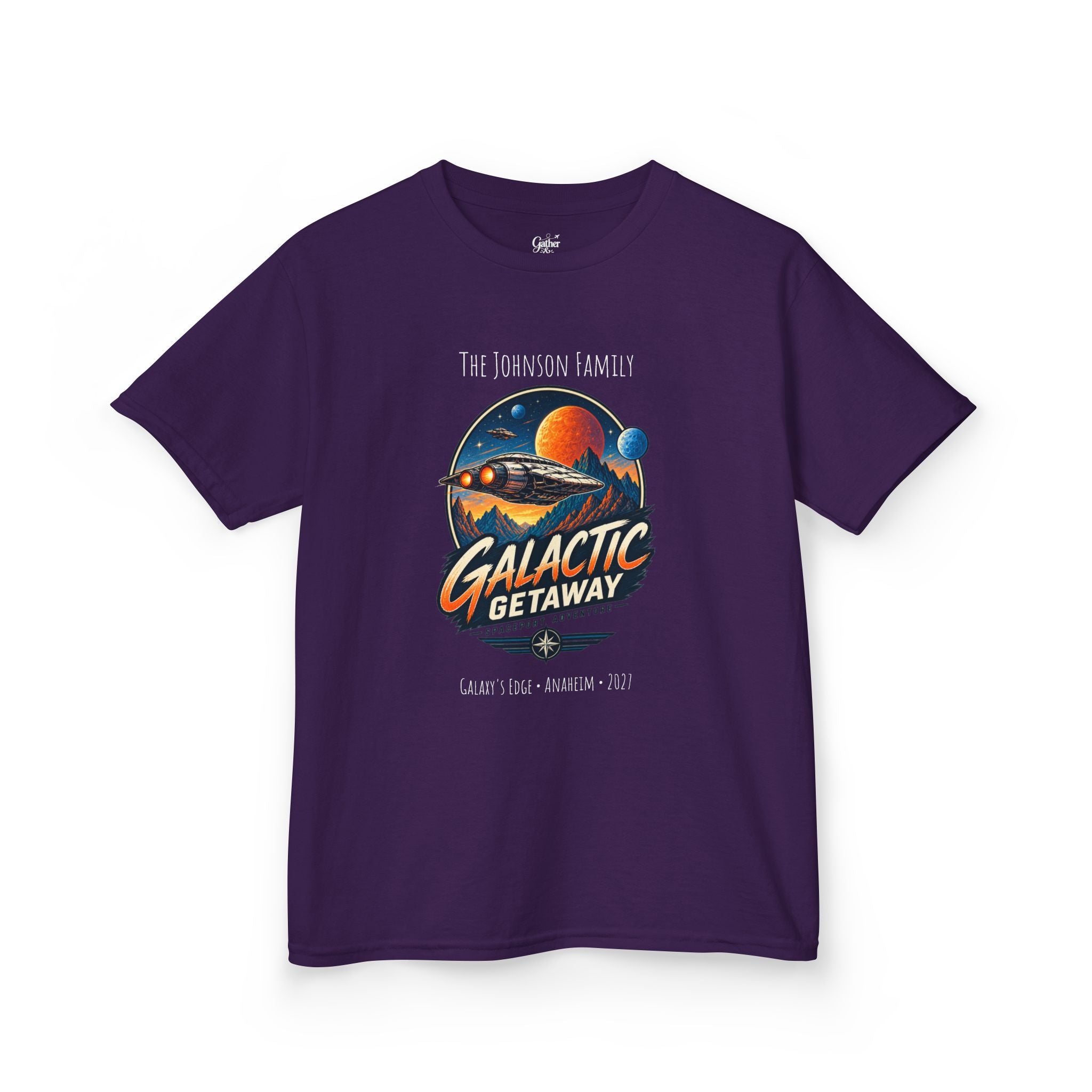 Galactic Getaway Space Adventure Park Kids Tee