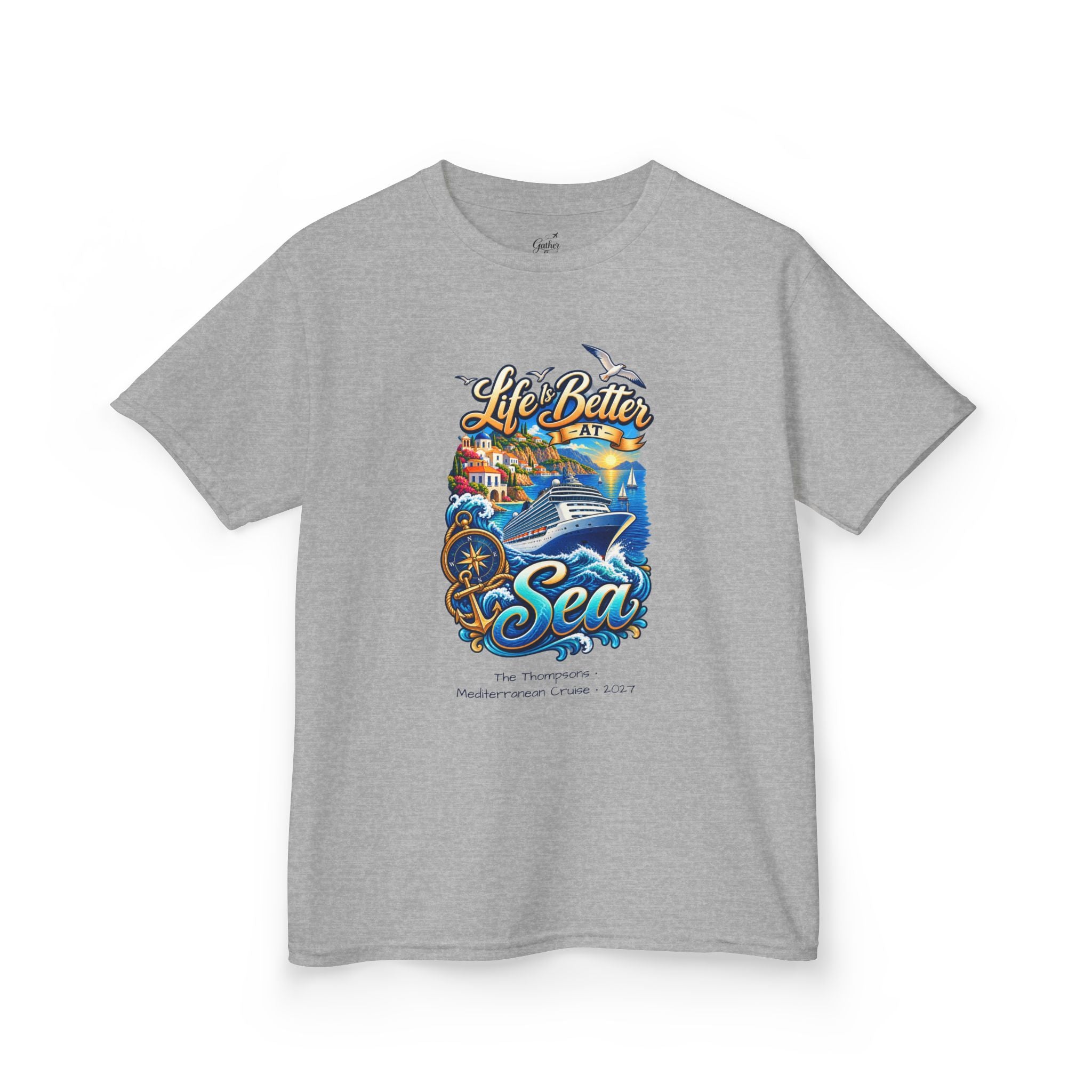 Mediterranean Cruise Life is Better at Sea Kids Tee