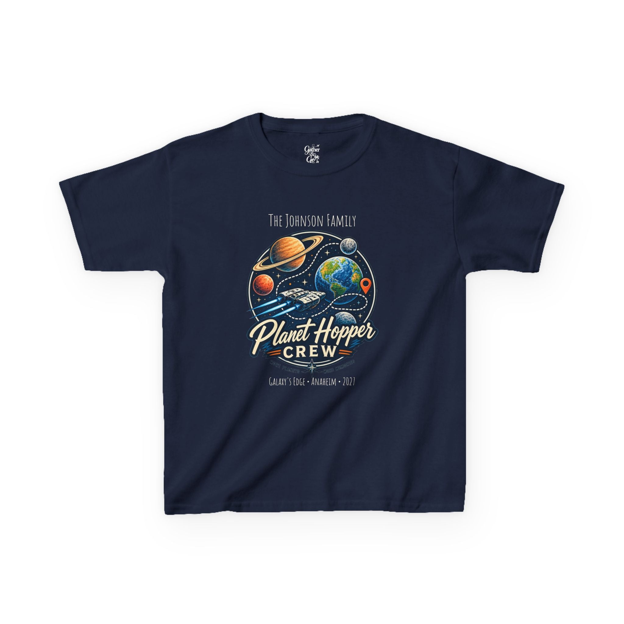 Planet Hopper Crew Space Adventure Park Kids Tee