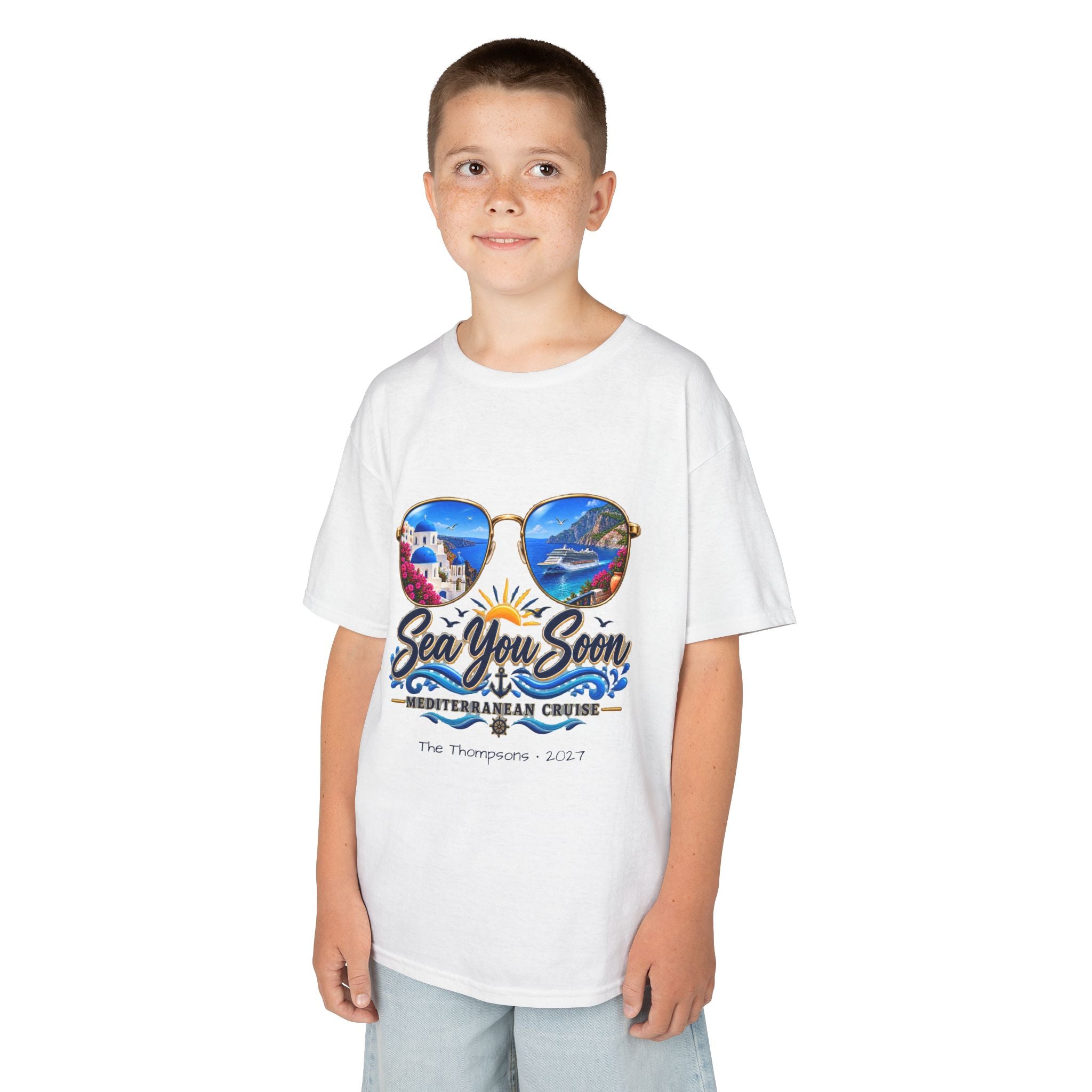 Mediterranean Cruise Sea You Soon Kids Tee