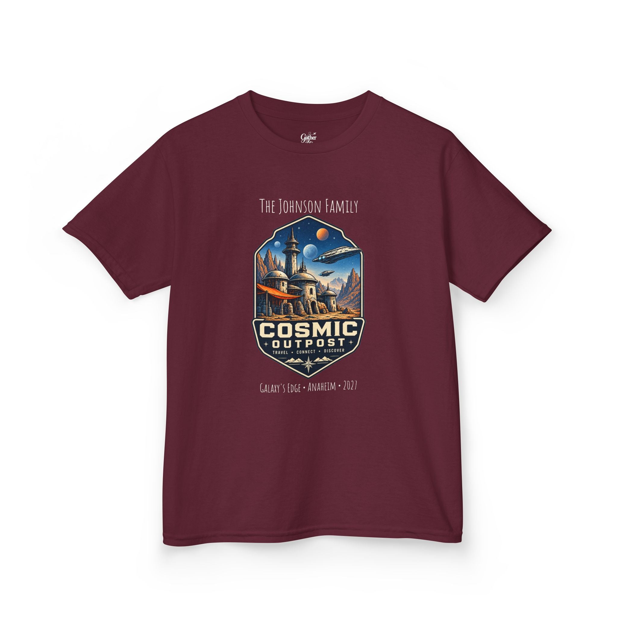 Cosmic Outpost Space Adventure Park Kids Tee
