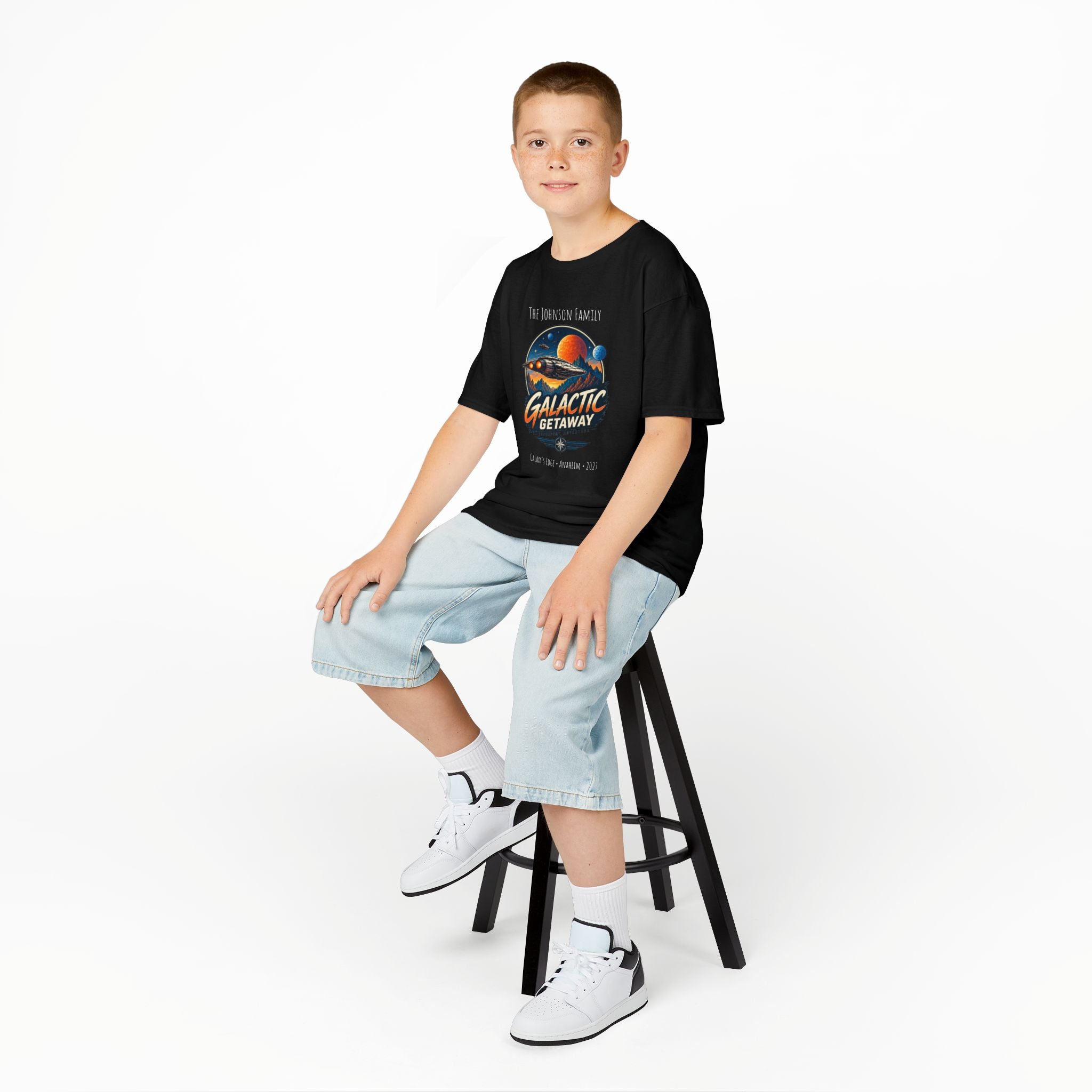 Galactic Getaway Space Adventure Park Kids Tee