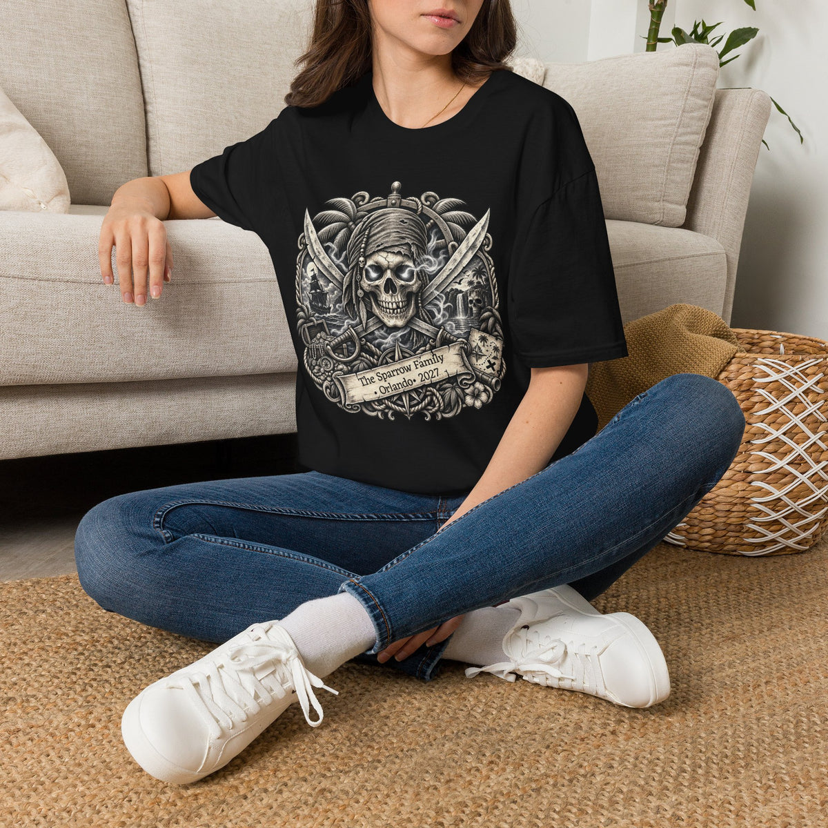 Ghostly Pirate Sparrow - Unisex Tee