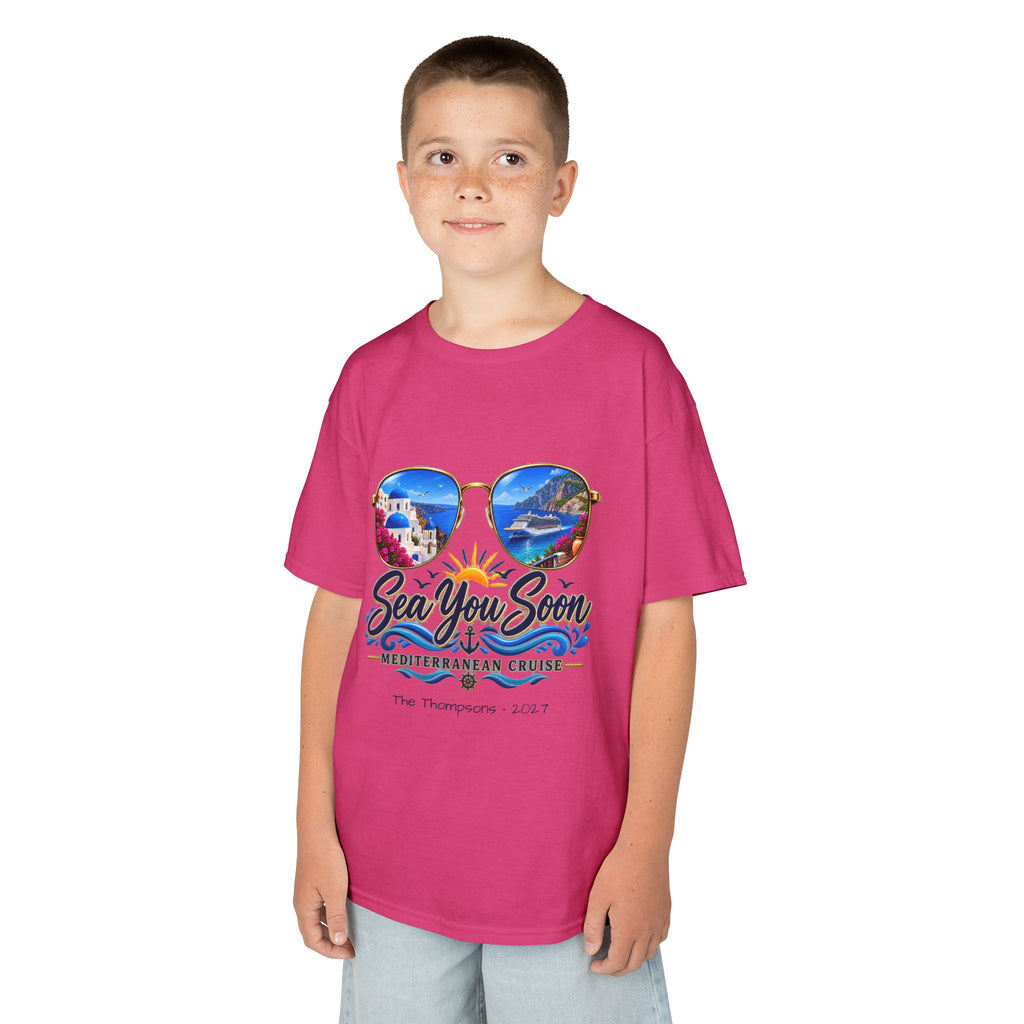 Mediterranean Cruise Sea You Soon Kids Tee