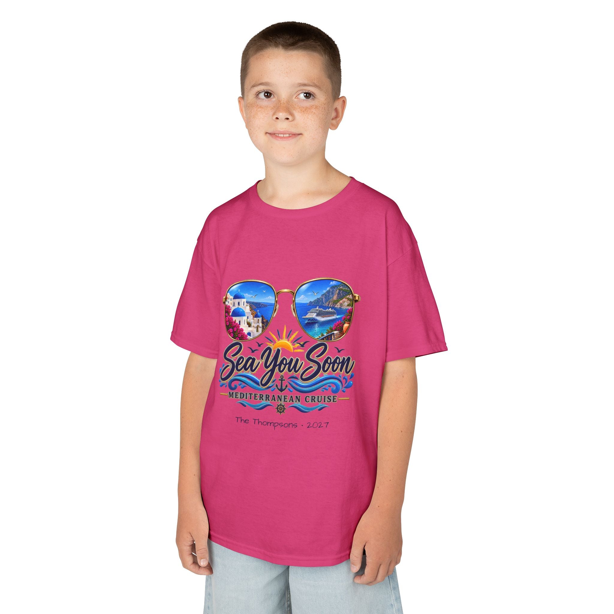 Mediterranean Cruise Sea You Soon Kids Tee