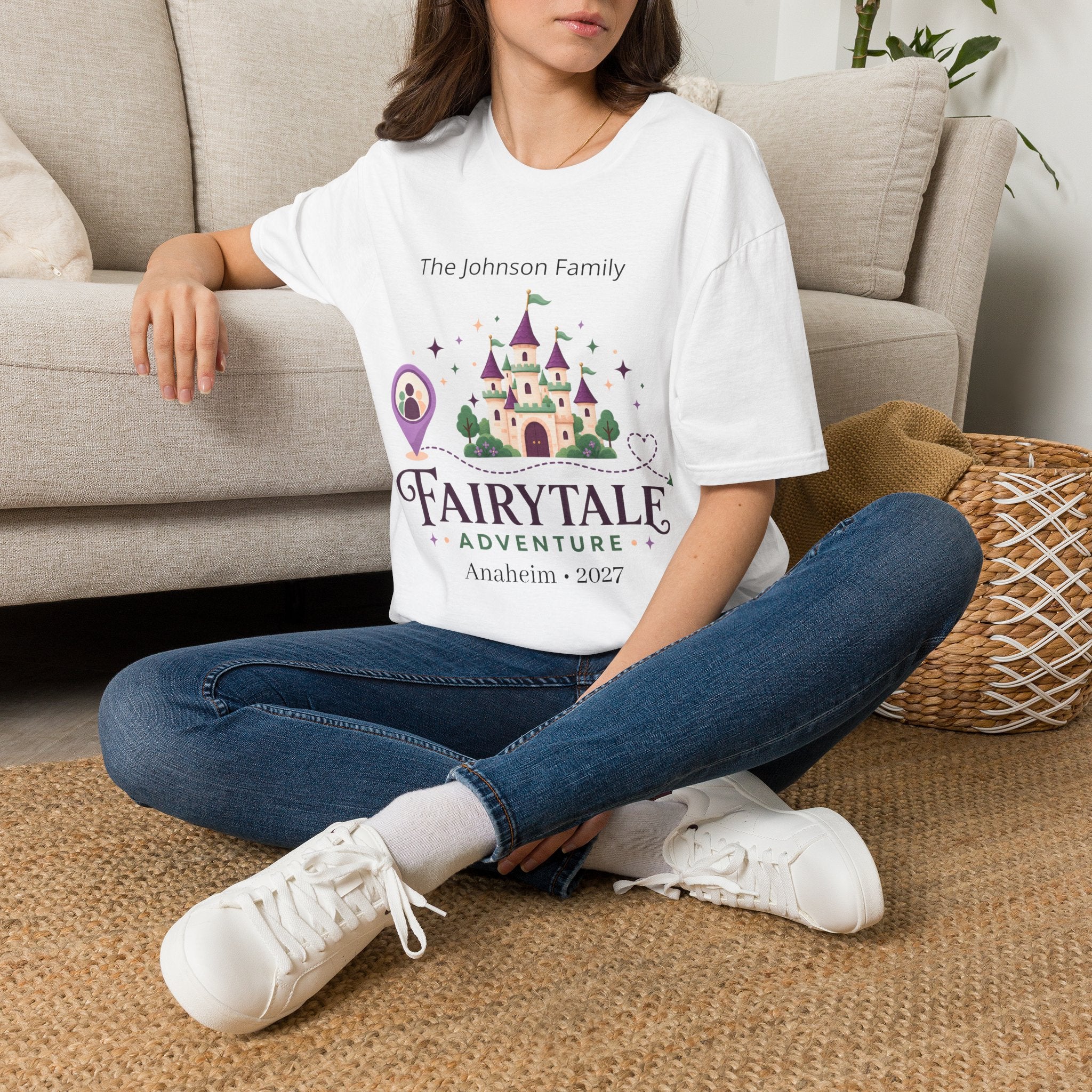 Custom Fairytale Adventure Tee (Purple)