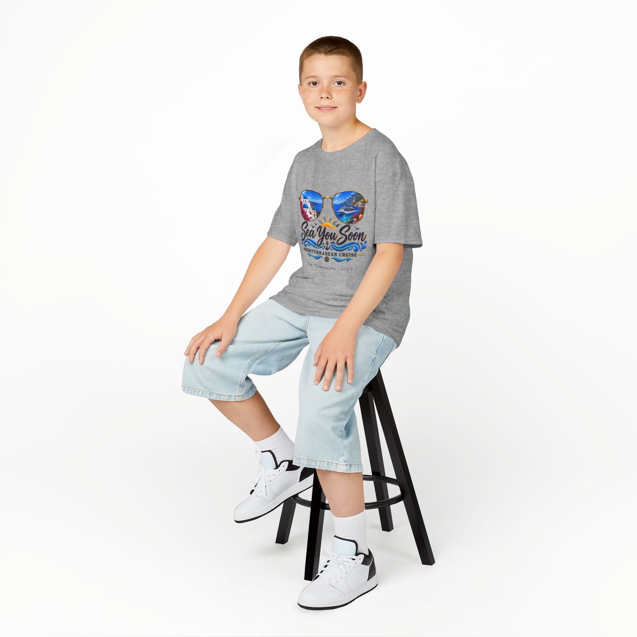 Mediterranean Cruise Sea You Soon Kids Tee