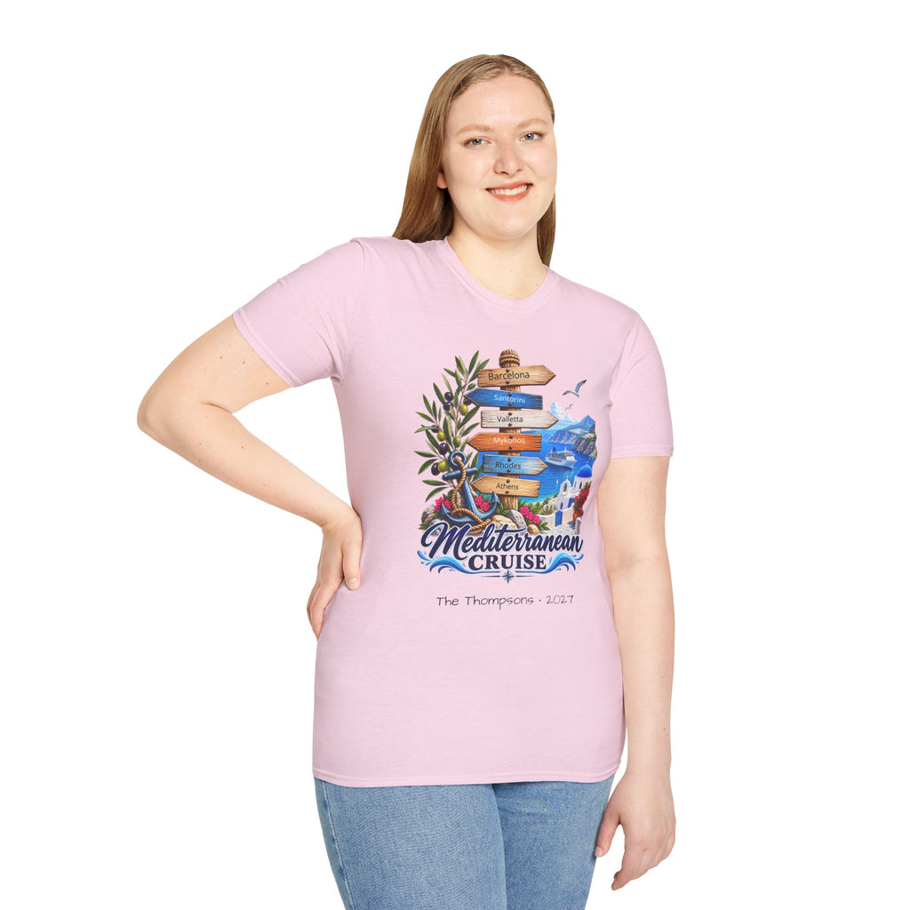 Mediterranean Cruise Ports of Call Tee