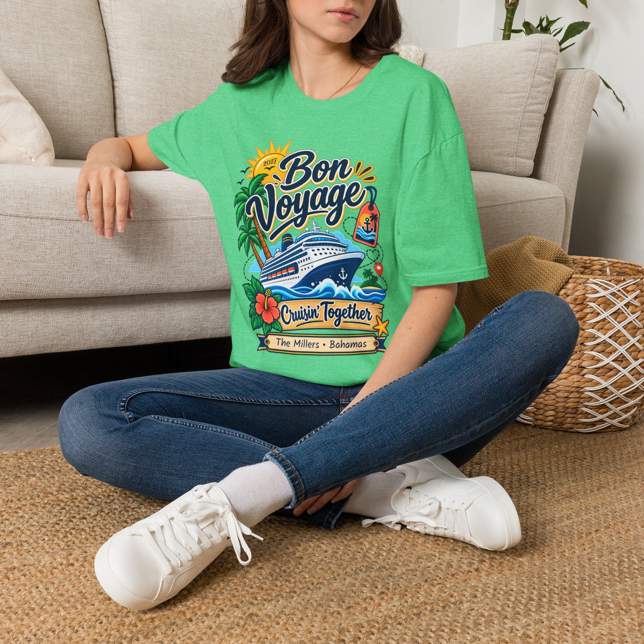 Custom Bon Voyage Cruise Tee