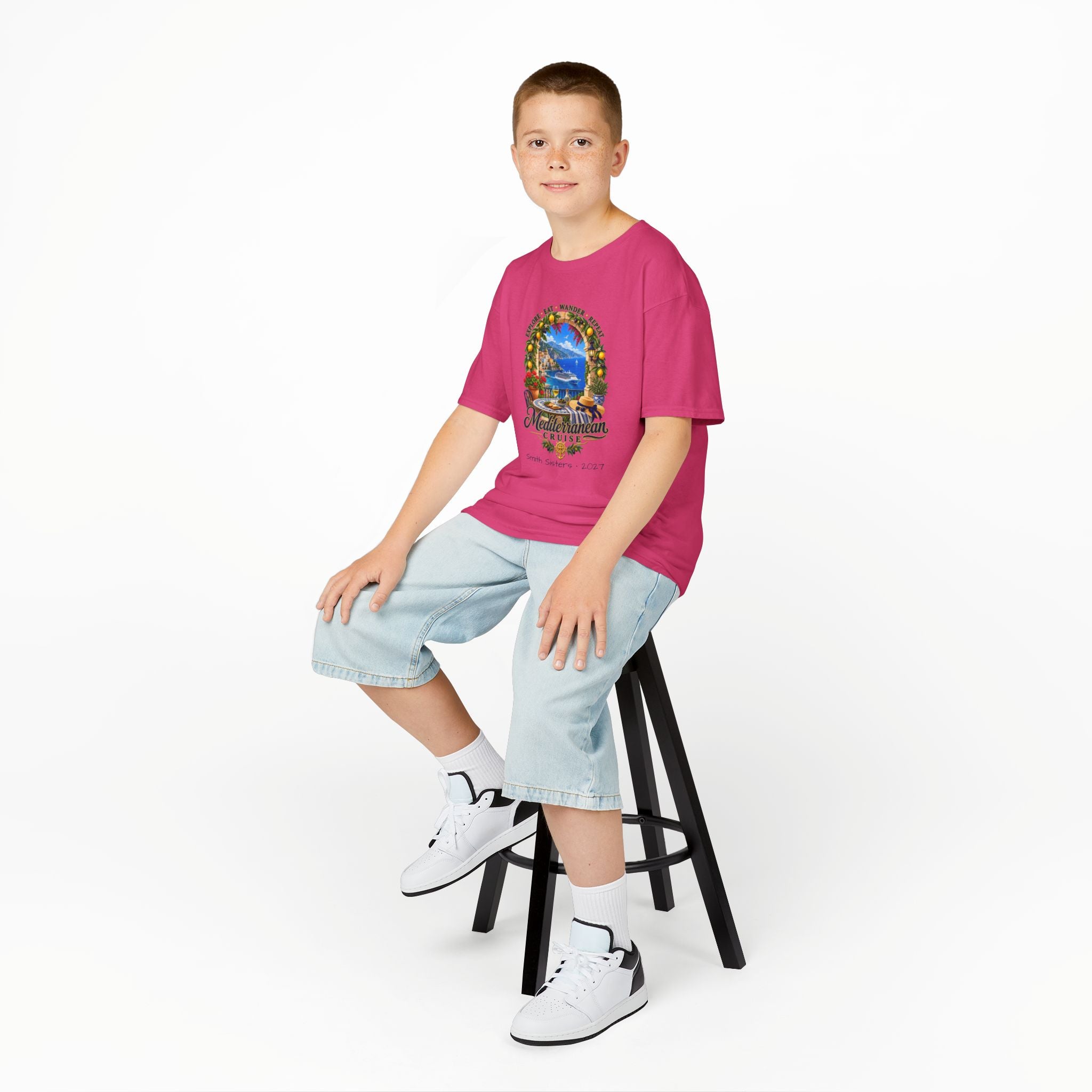 Mediterranean Cruise Explore Kids Tee