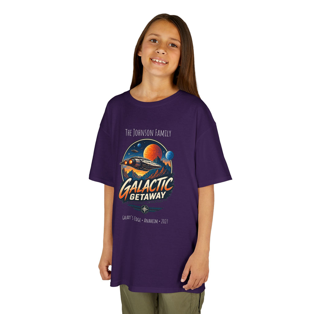 Galactic Getaway Space Adventure Park Kids Tee