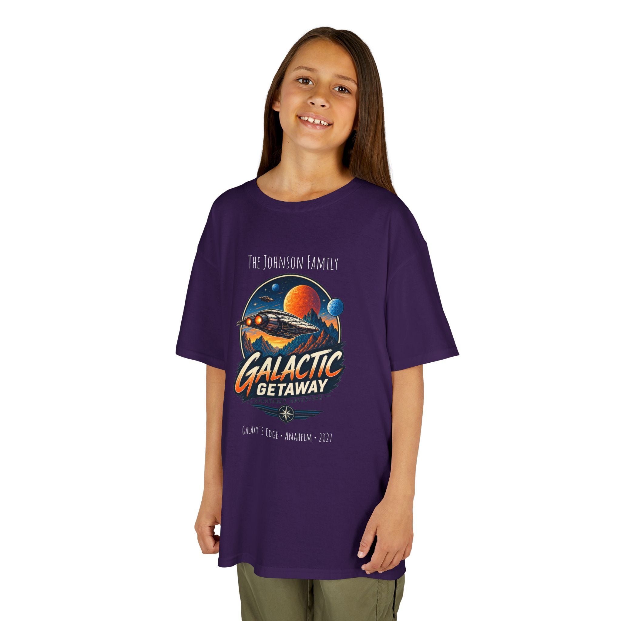 Galactic Getaway Space Adventure Park Kids Tee