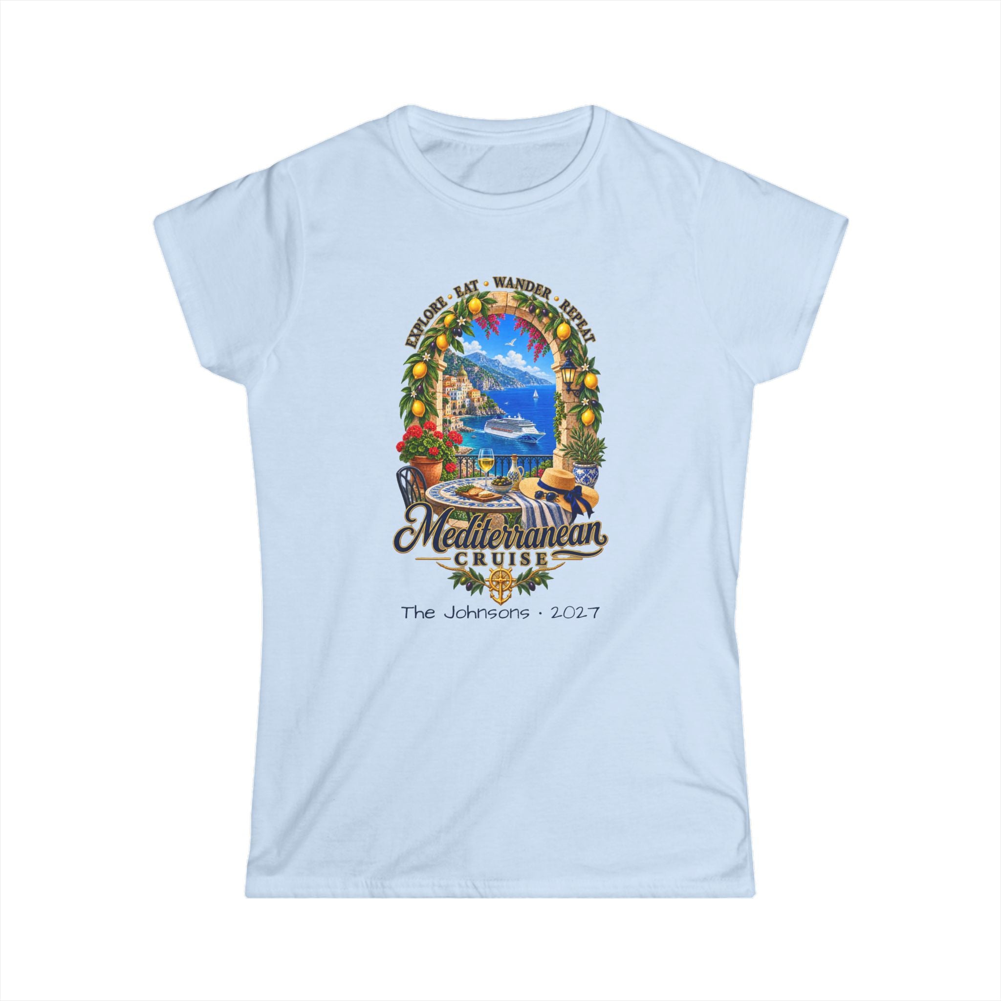 Mediterranean Cruise Explore Ladies Tee